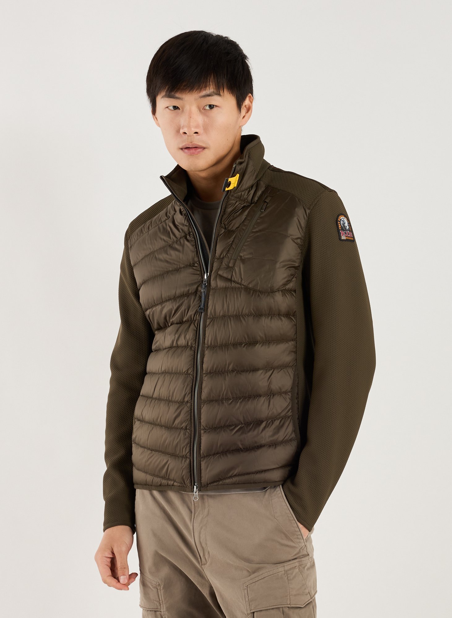 PARAJUMPERS Blouse droit matelassé Kaki