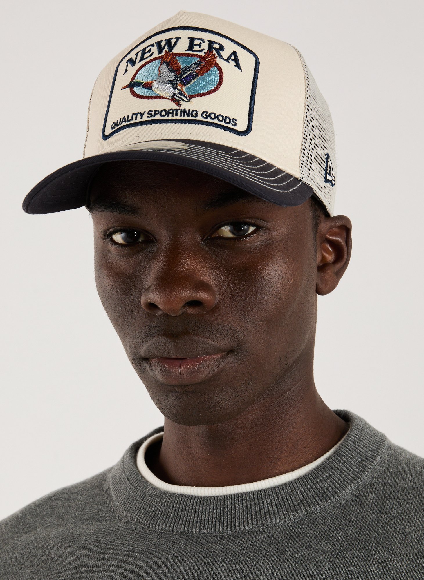 Casquette visière incurvée brodée en coton NEW ERA Multicolore