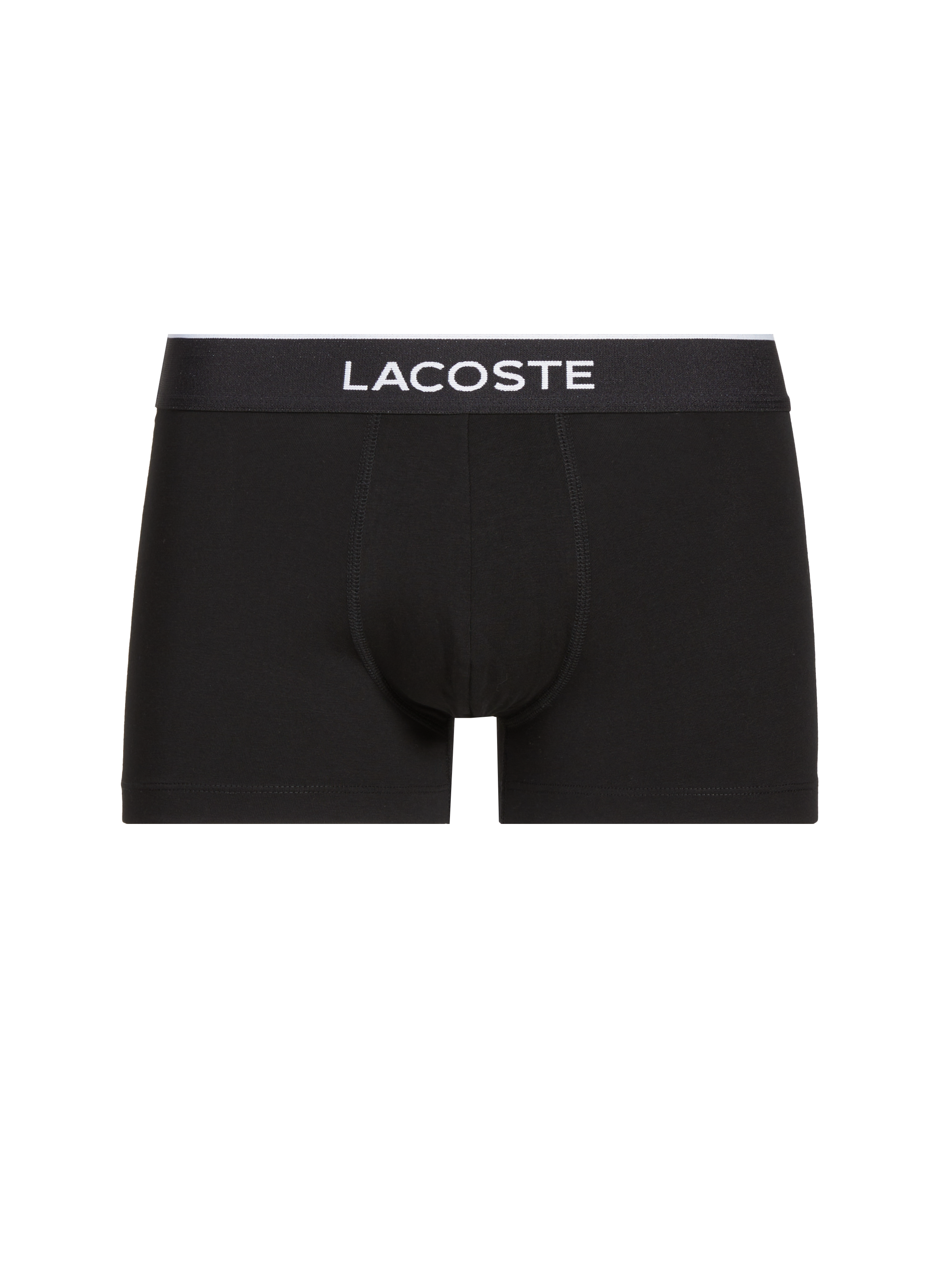  Pack of three cotton boxers LACOSTE Black