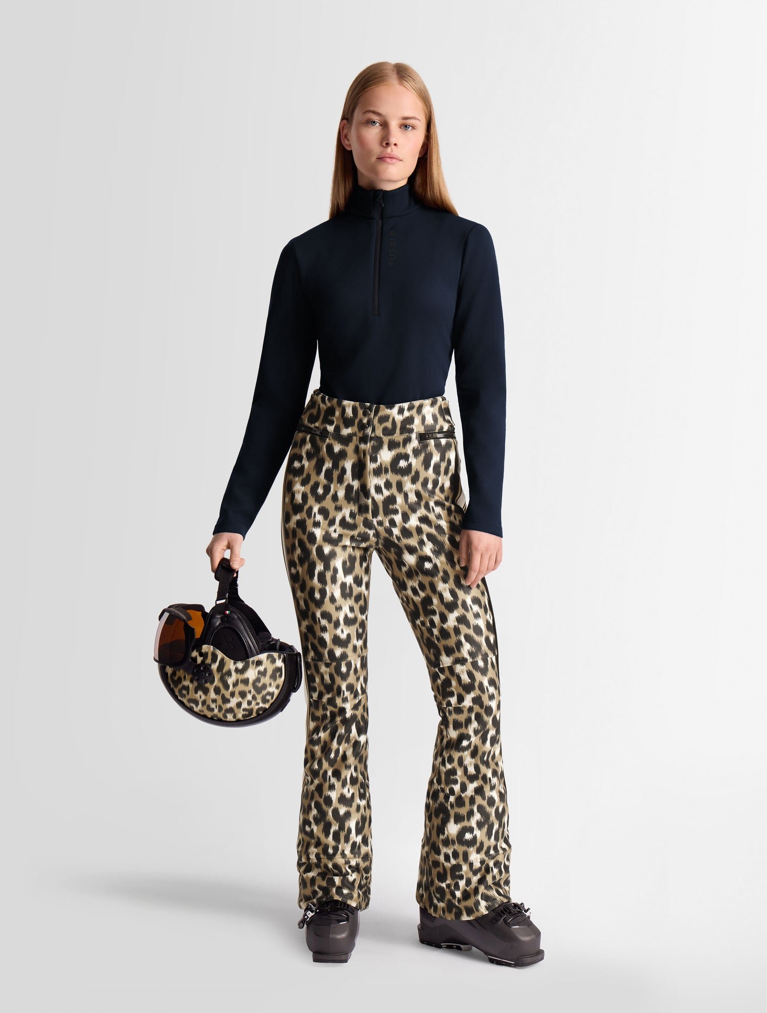 Sous pull orion col montant coupe ajustée FUSALP Bleu