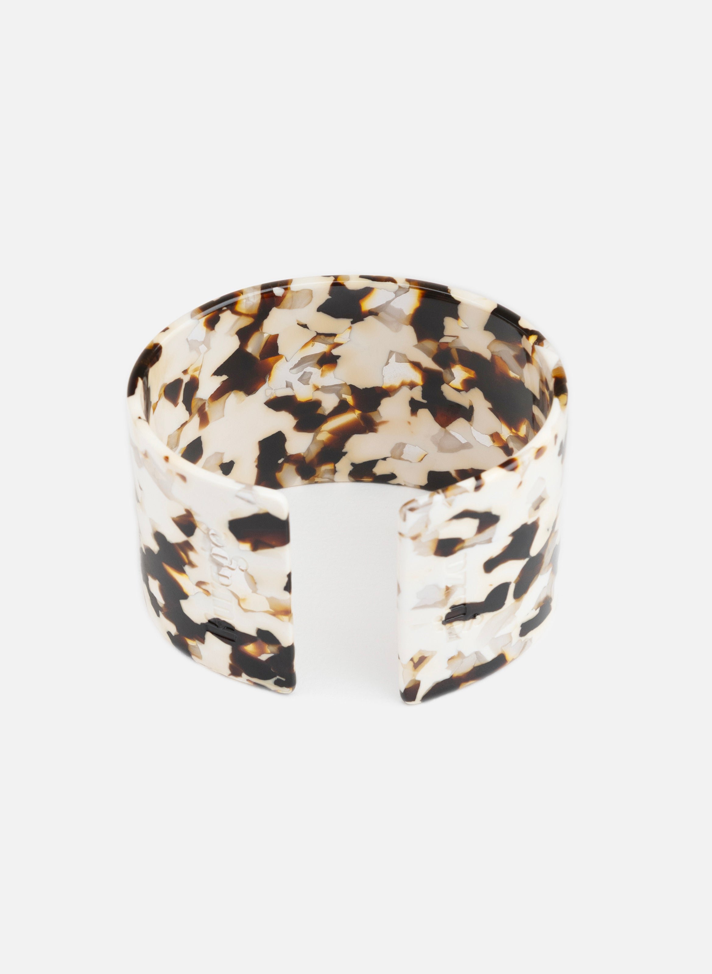 Bracelet stellar en acétate de cellulose Marron