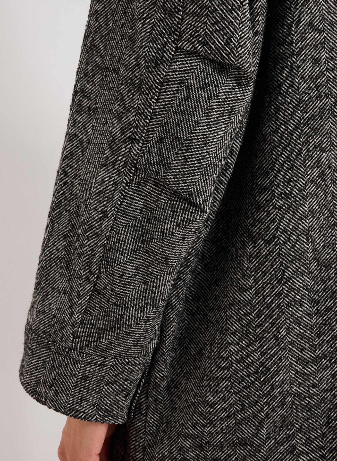 Straight Striped Coat TOPSHOP Yellow