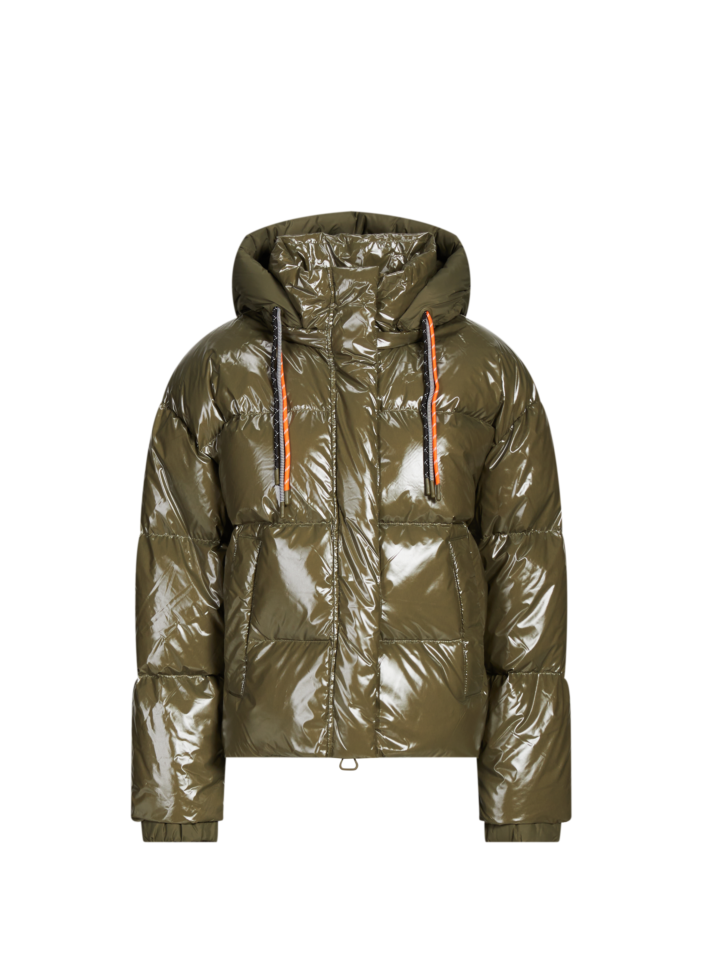 GERTRUDE ET GASTON Doudoune matelassée à capuche amovible Kaki