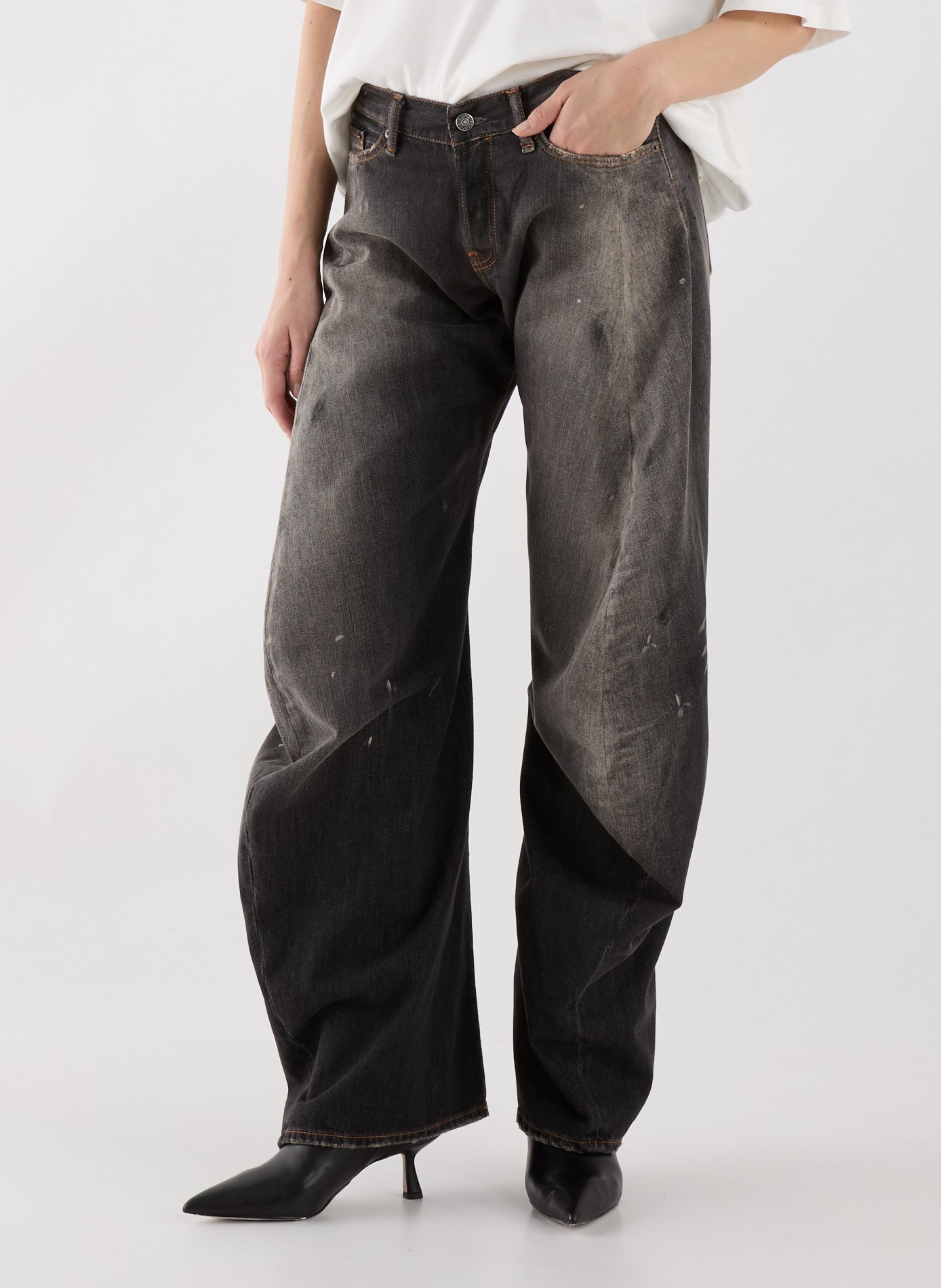 Jean ample ACNE STUDIOS Noir