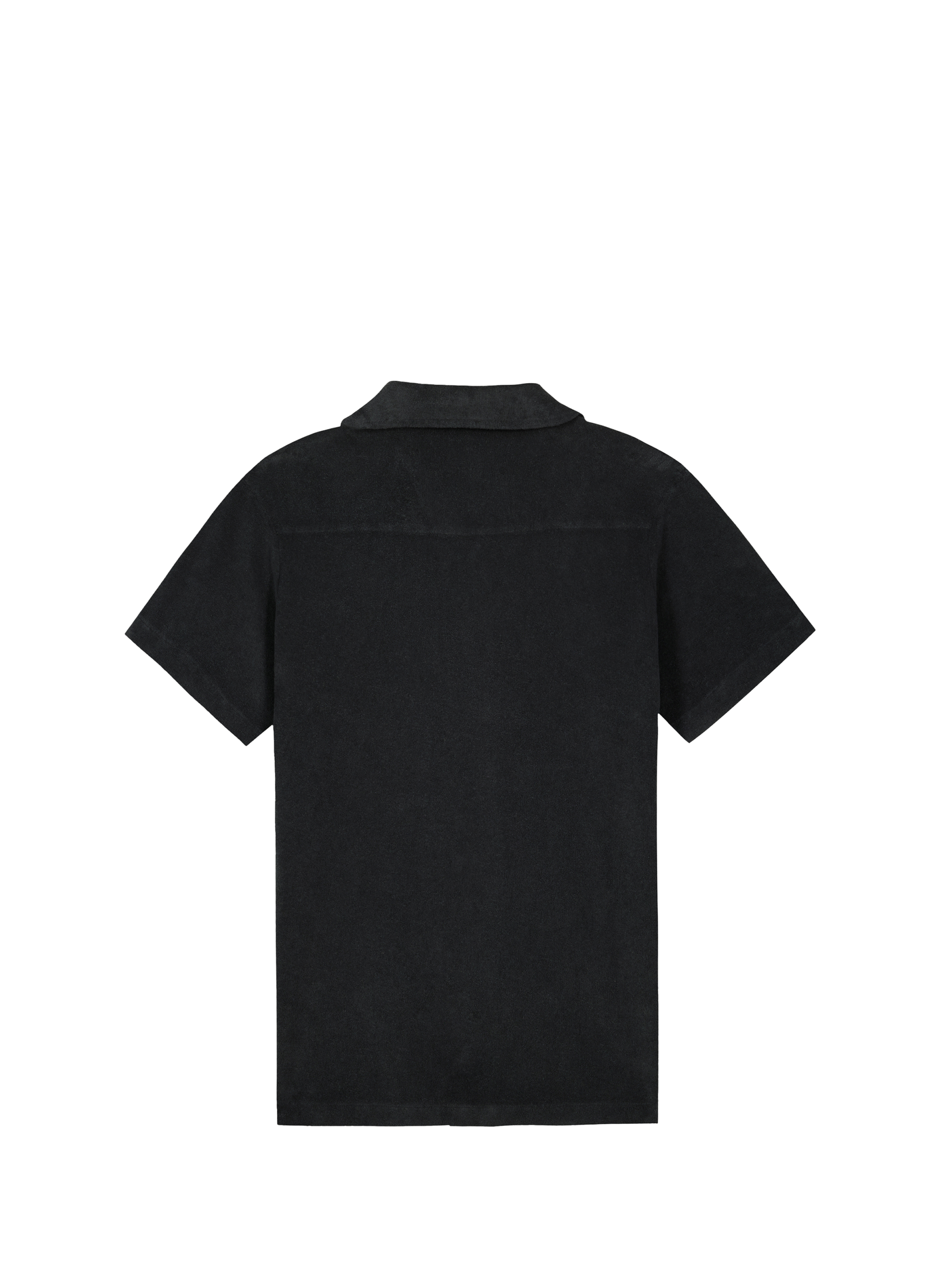 Chemise éponge Germain Palm Tree en coton mélangé MAISON LABICHE Black