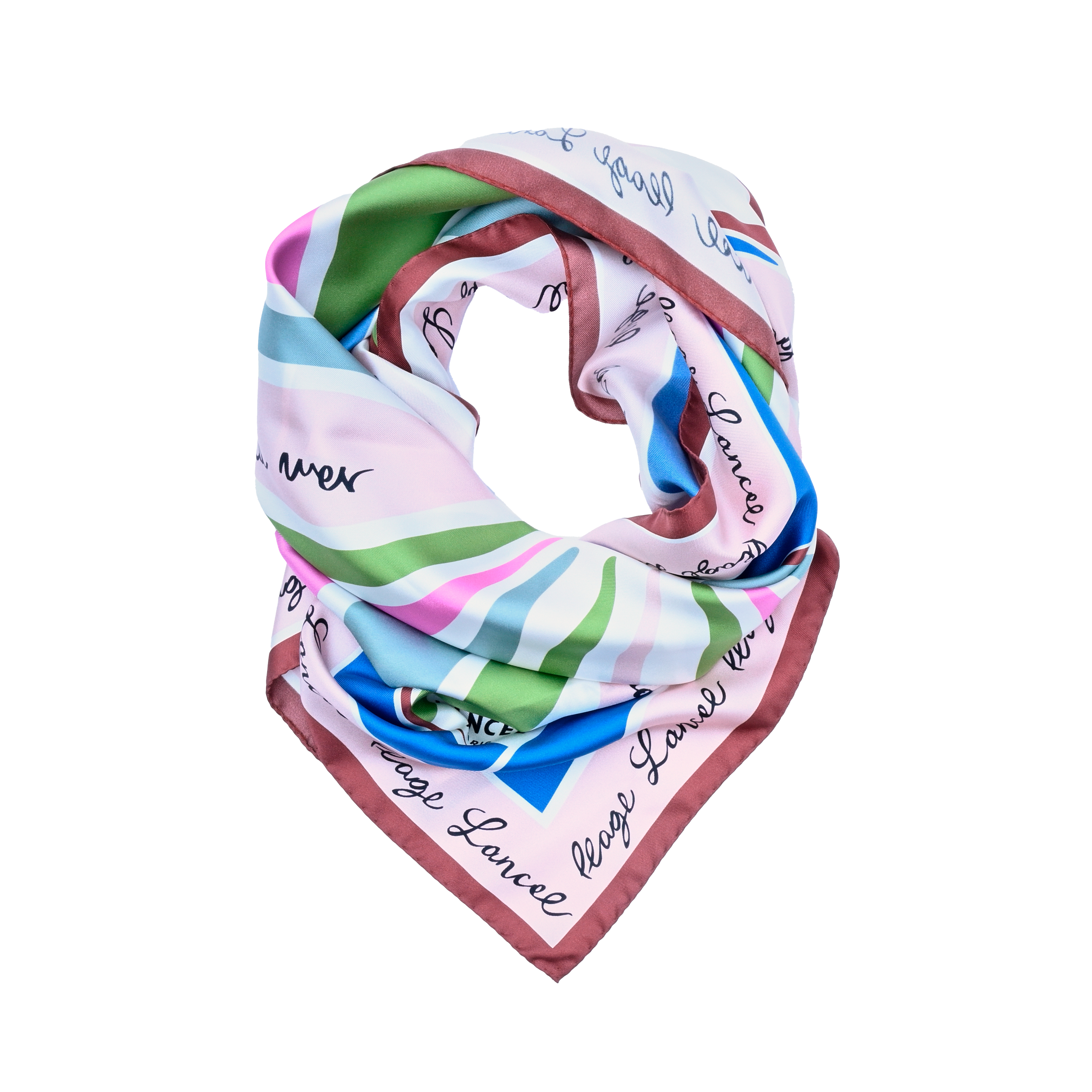 Silk scarf 90 sunrise pattern by lancel LANCEL Multicolour