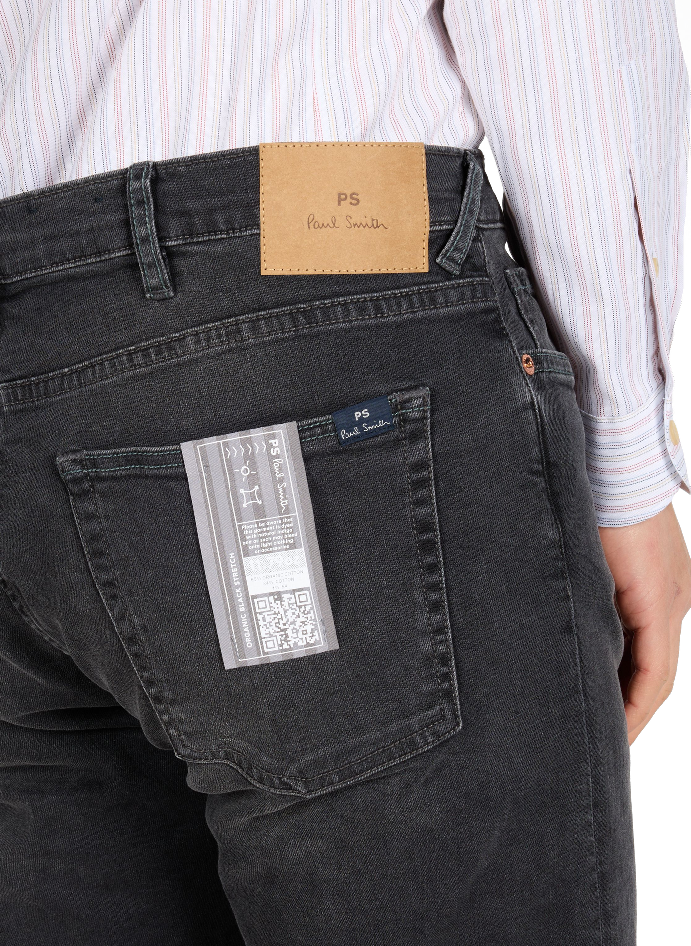 Jean cinq poches en coton mélangé PAUL SMITH Marron