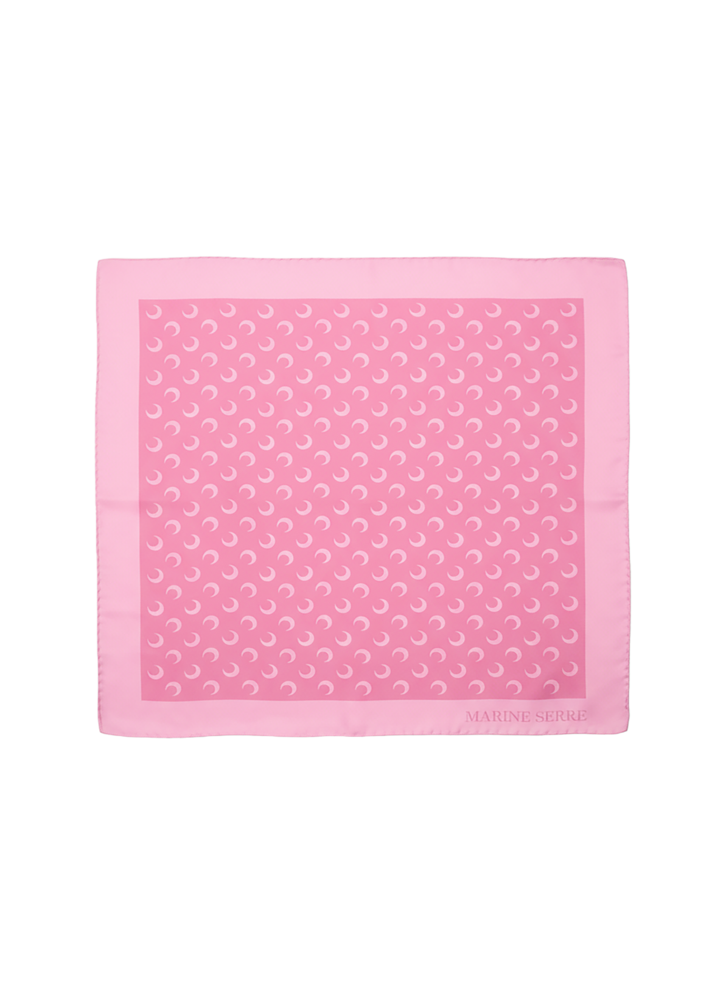 Foulard moon en soie et coton biologique MARINE SERRE Rose