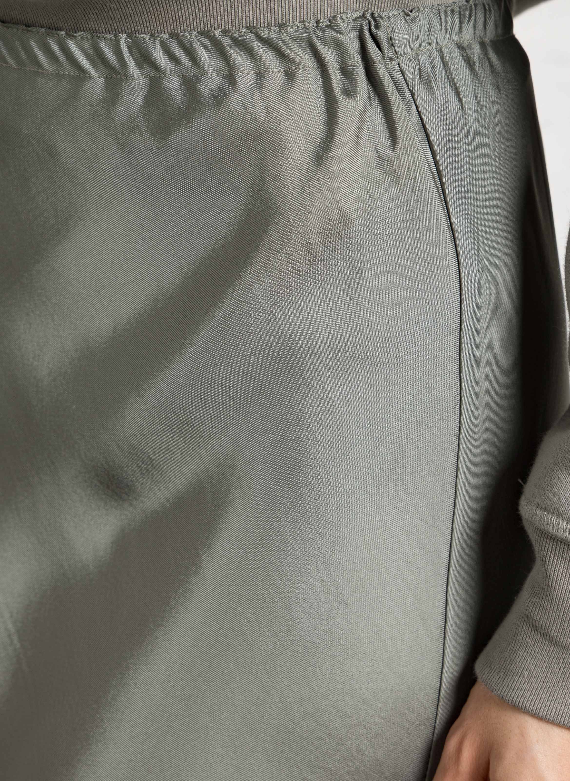 Jupe midi fluide en satin fever SOEUR Vert