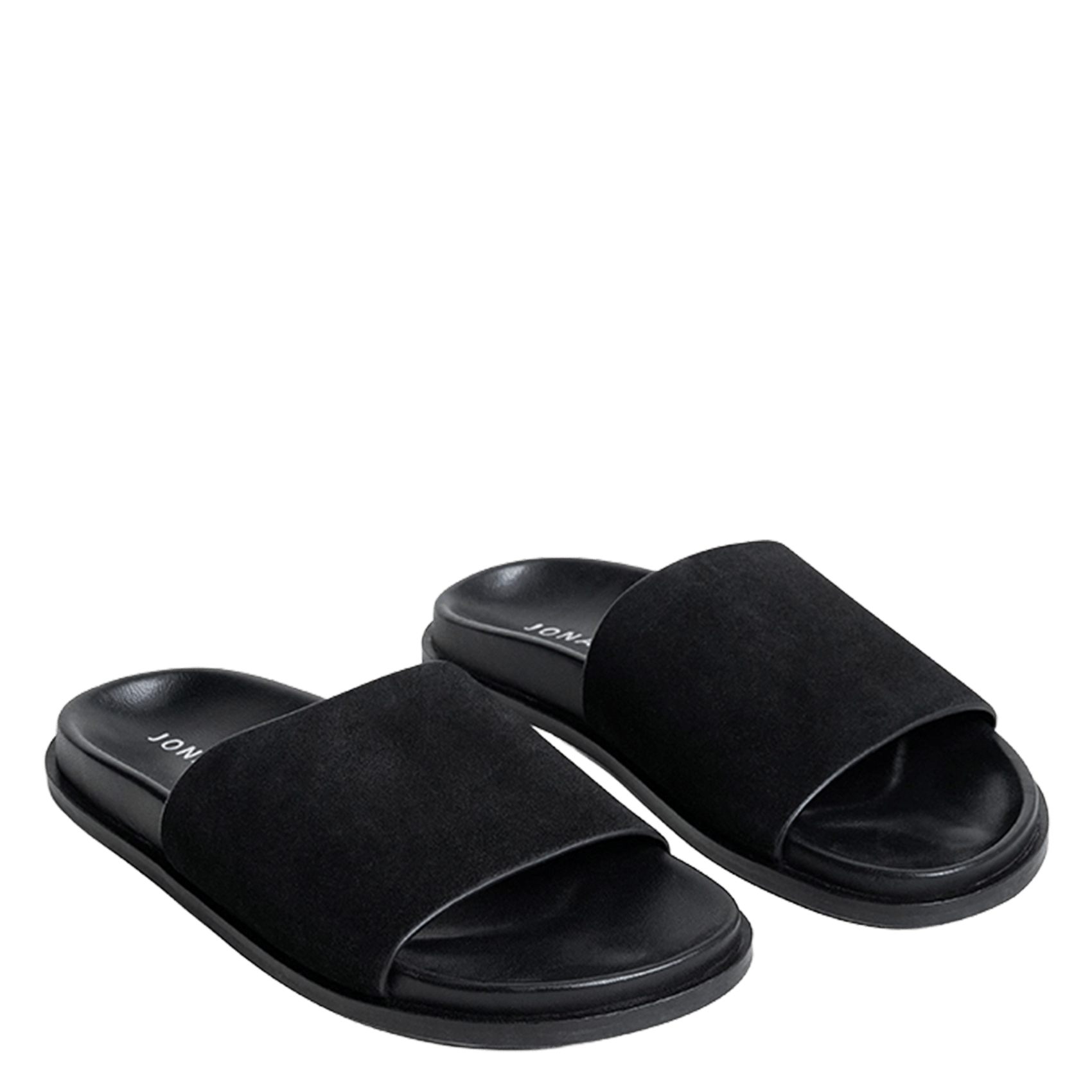Sandales plates en cuir warner JONAK Noir