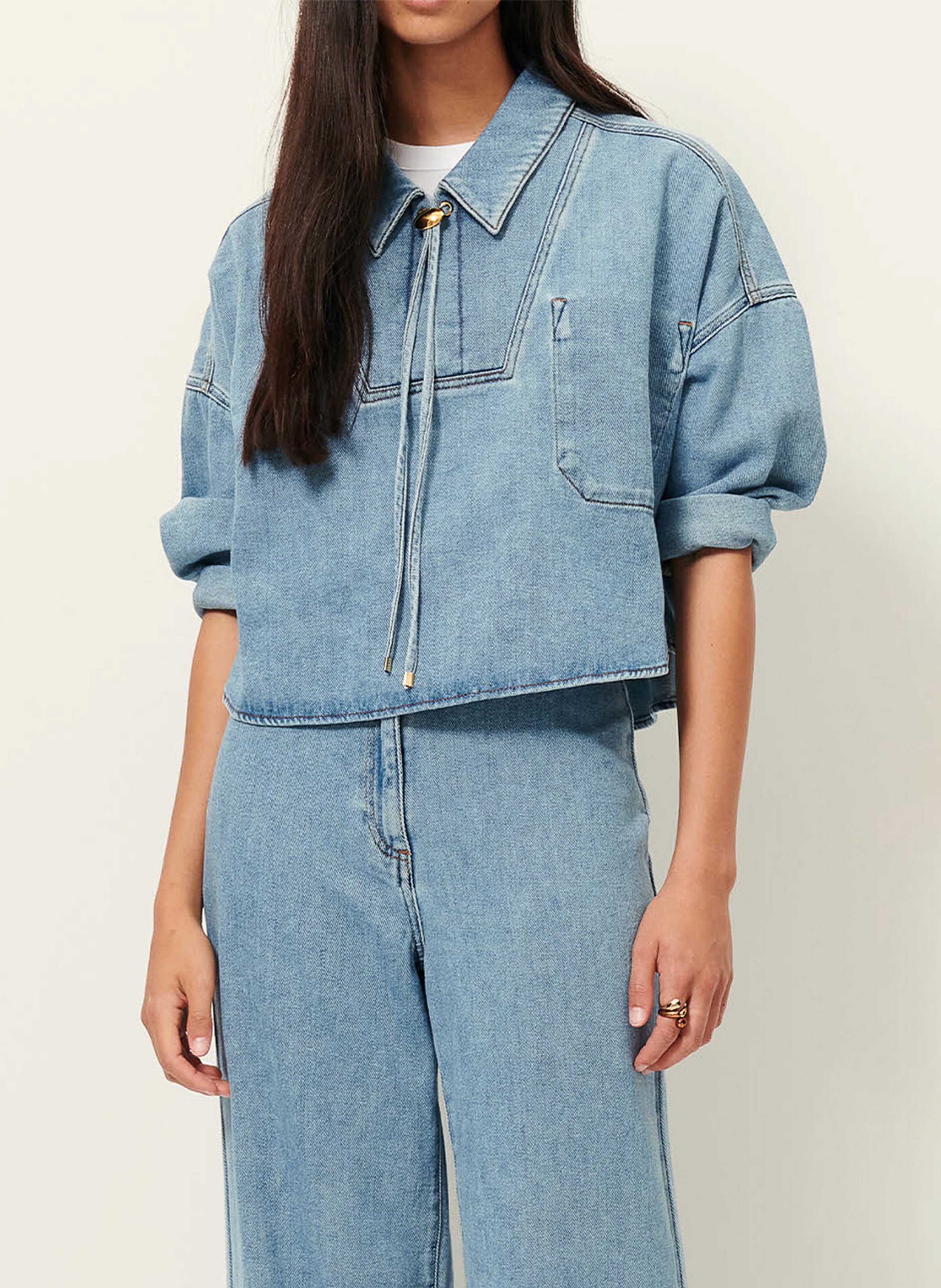 Jean droit en coton campomoro SESSUN Bleu