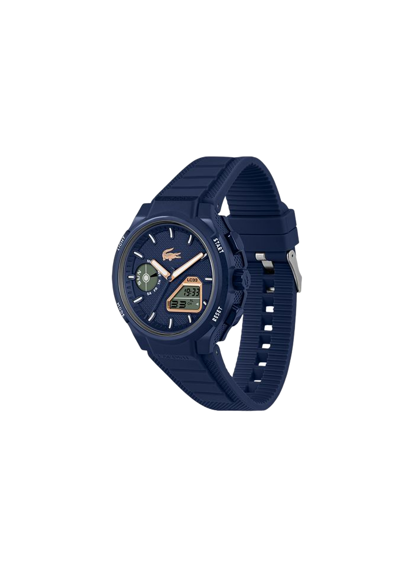 Montre quartz LC33 en silicone LACOSTE MONTRES Bleu