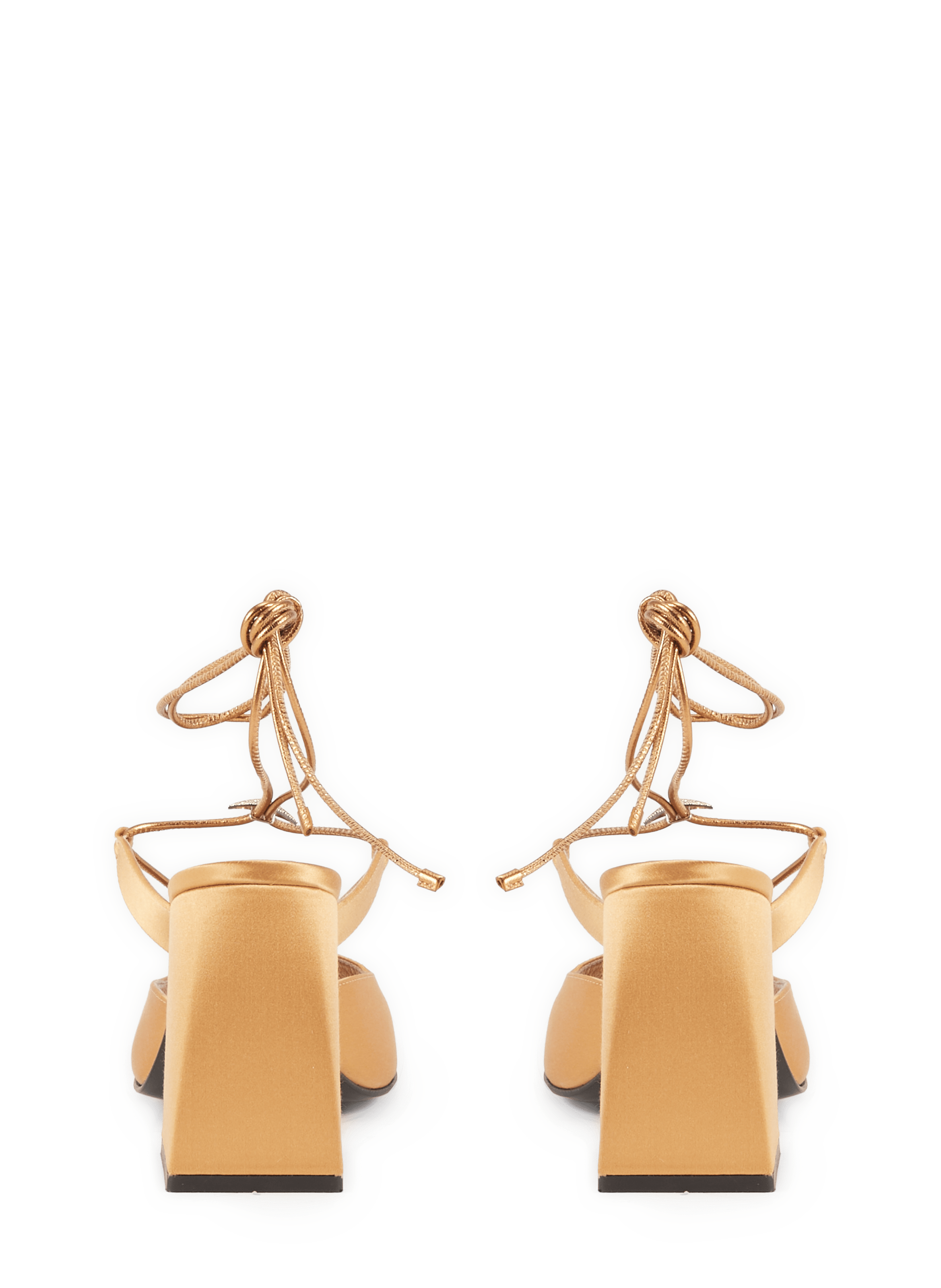 Sandales à talon satinées Bulla Gala NODALETO Doré