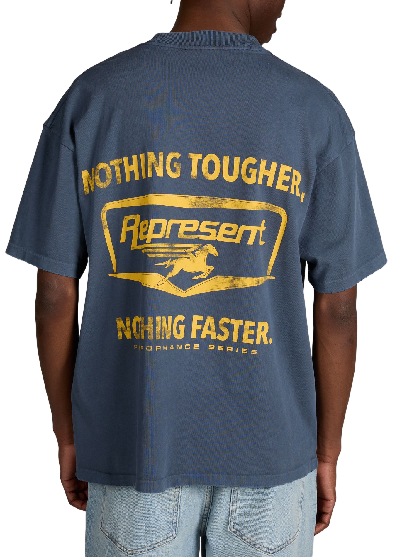 T-shirt imprimé en coton REPRESENT Bleu