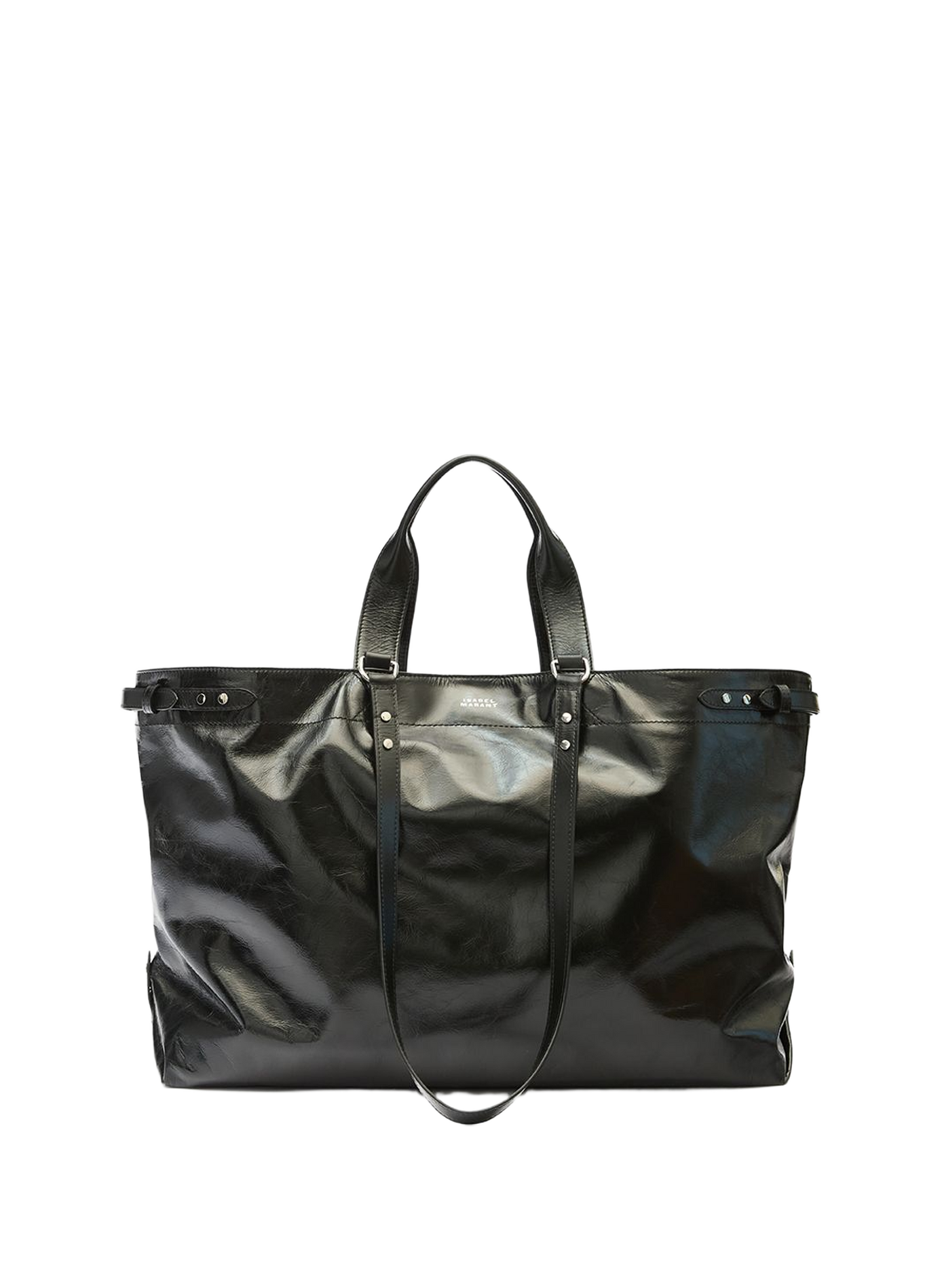 Bolso tote Winna de hombro de cuero ISABEL MARANT Negro