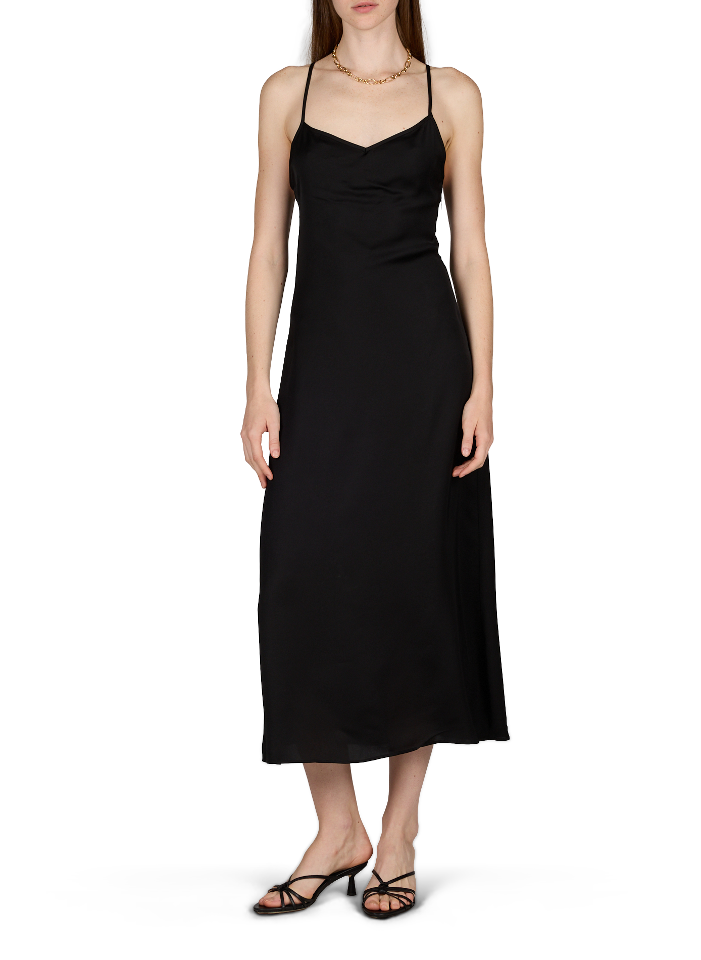 Robe en satin Axelle SAISON 1865 Noir