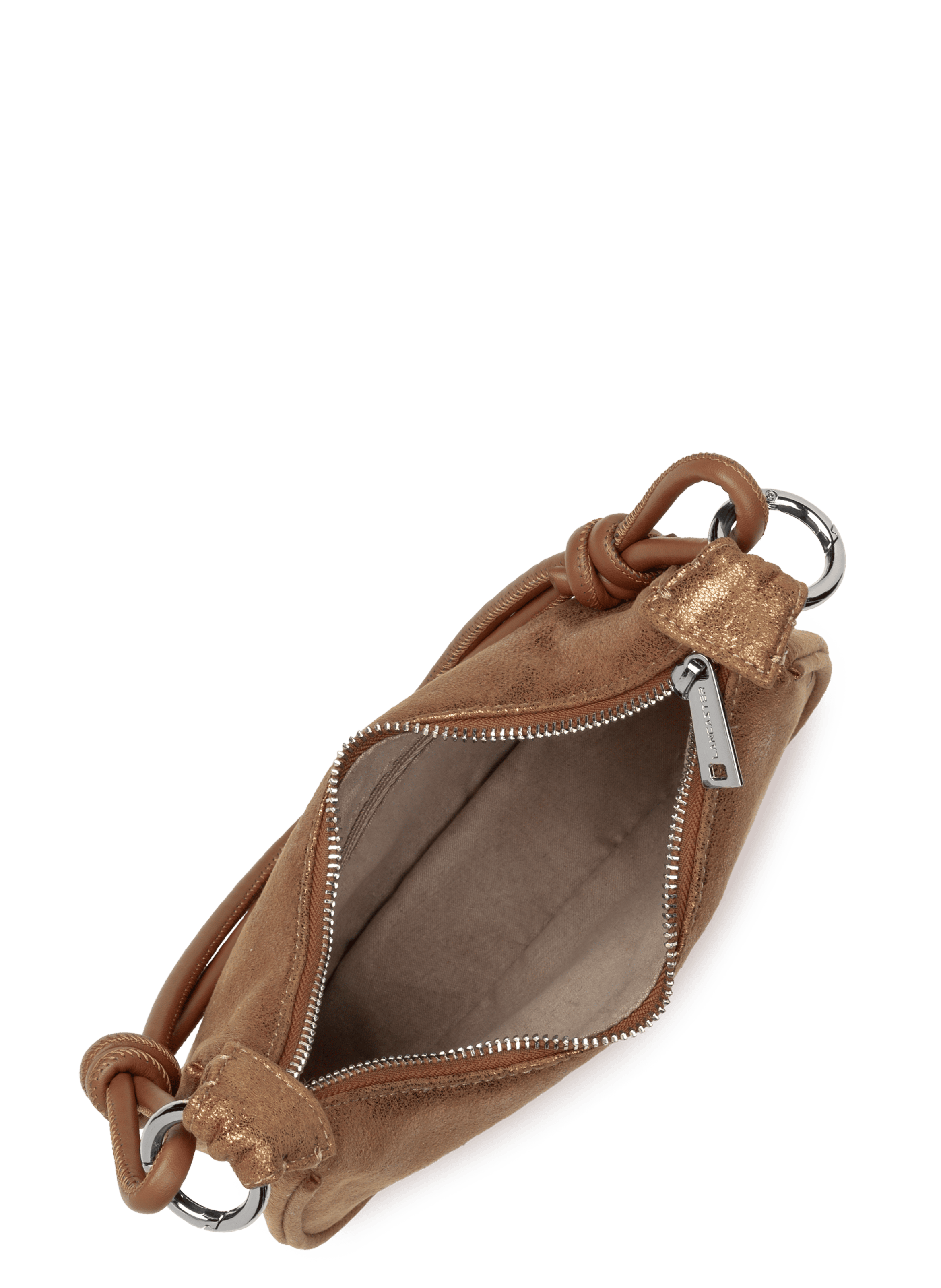 Sac demi lune - shiny event LANCASTER Doré