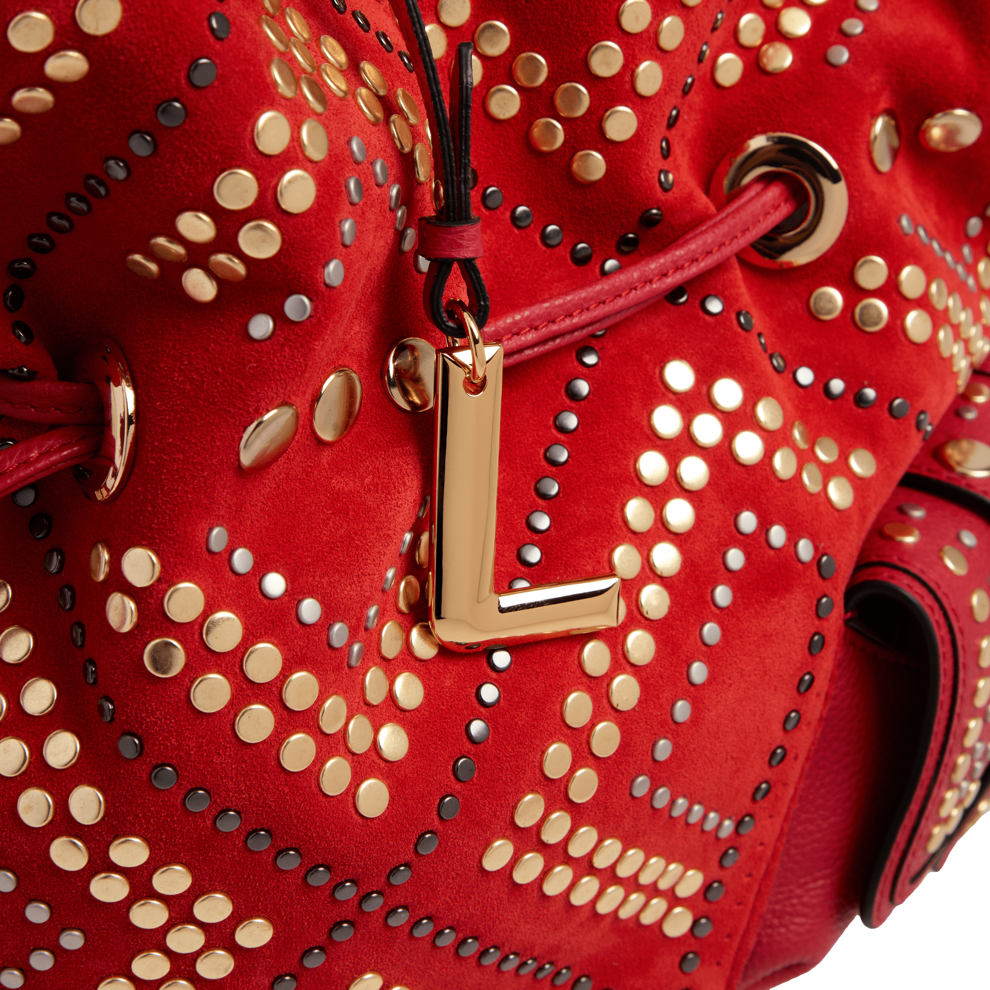 Handtas eerste flirt capsule 150 jaar in kalfsleer LANCEL Rood