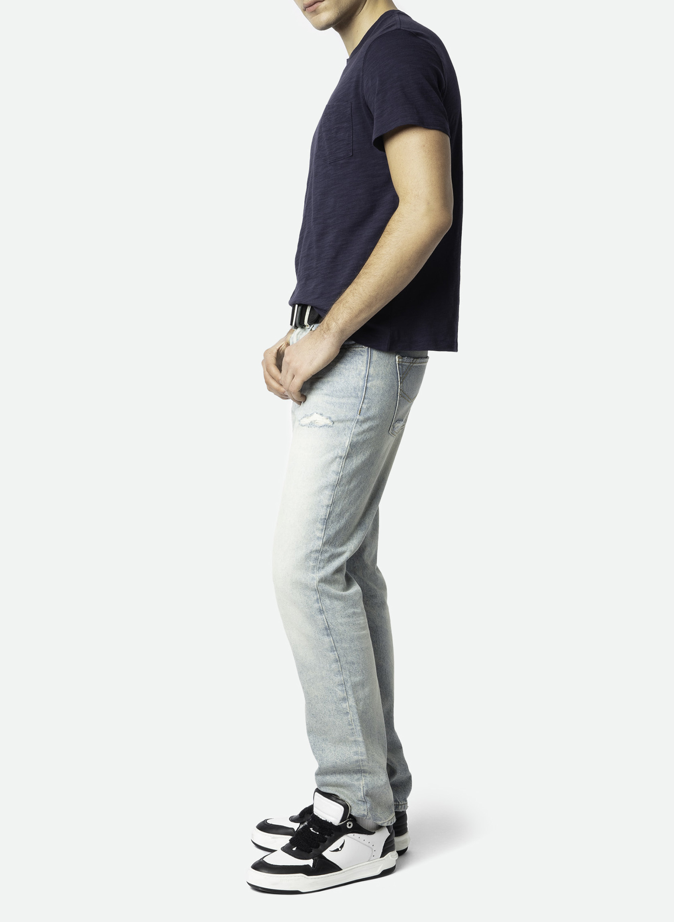 John straight leg cotton blend jeans ZADIG&VOLTAIRE Blue