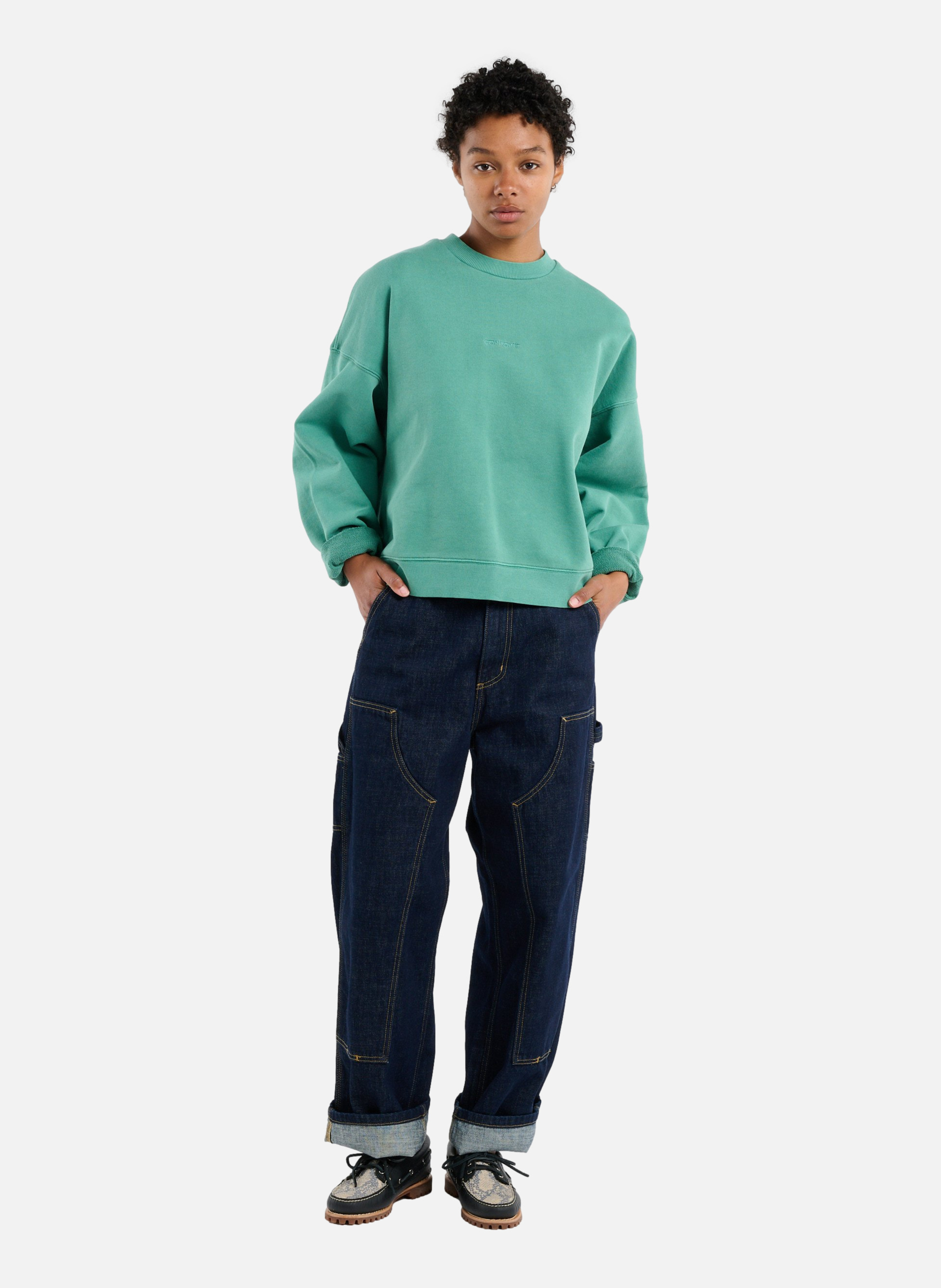 Sweatshirt w' benton sweat CARHARTT WIP Vert