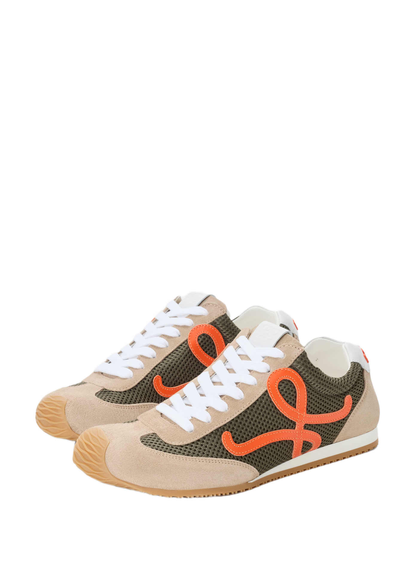 Sneakers Ballet Runner 2.0 in suède leer en technisch mesh LOEWE Groen