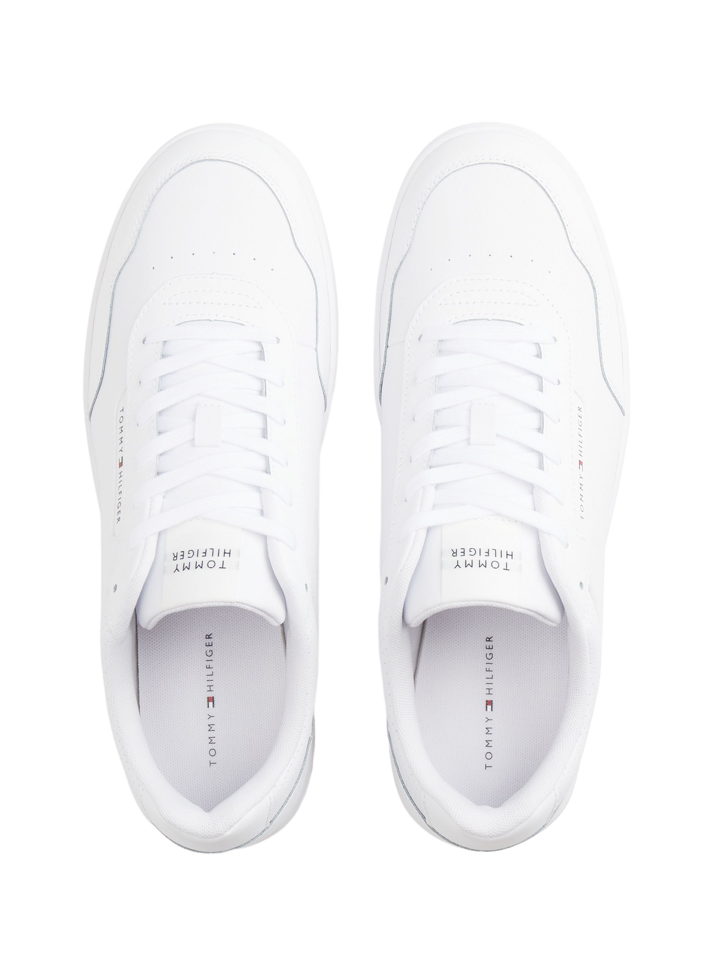 Low-top leather sneakers TOMMY HILFIGER White