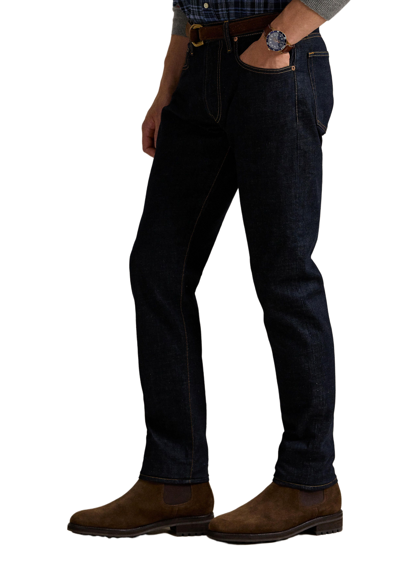 Straight-leg cotton-blend jeans POLO RALPH LAUREN Blue