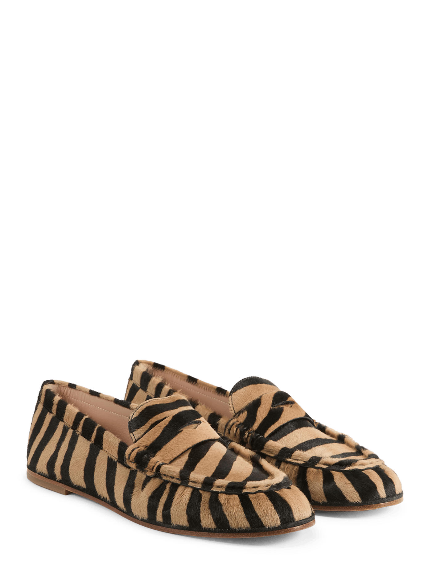 Pony printed leather moccasins STUART WEITZMAN Multicolour