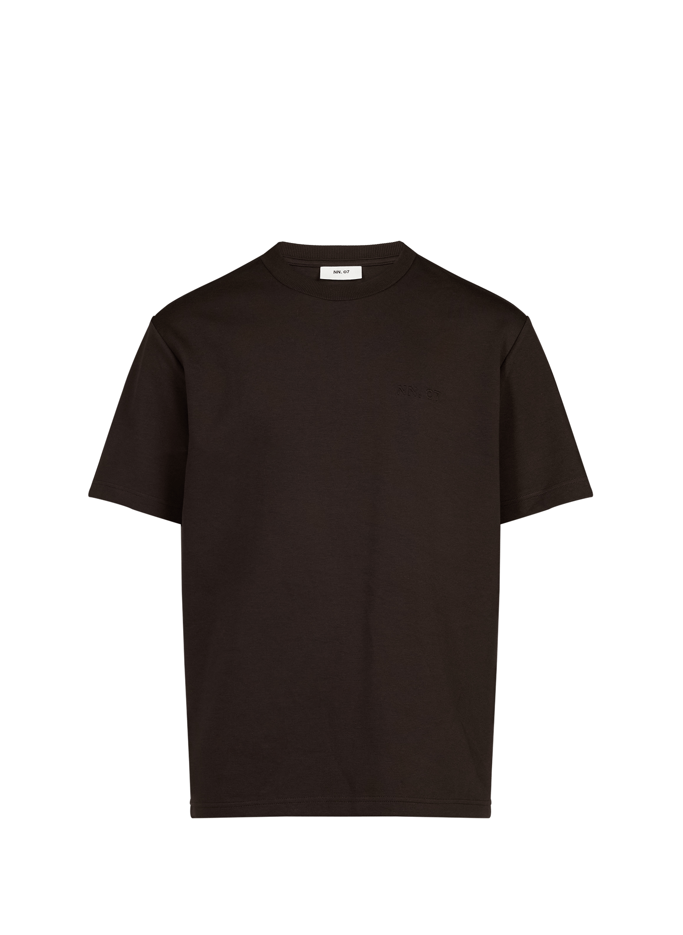 T-shirt droit Nat en coton mélangé NN.07 Marron