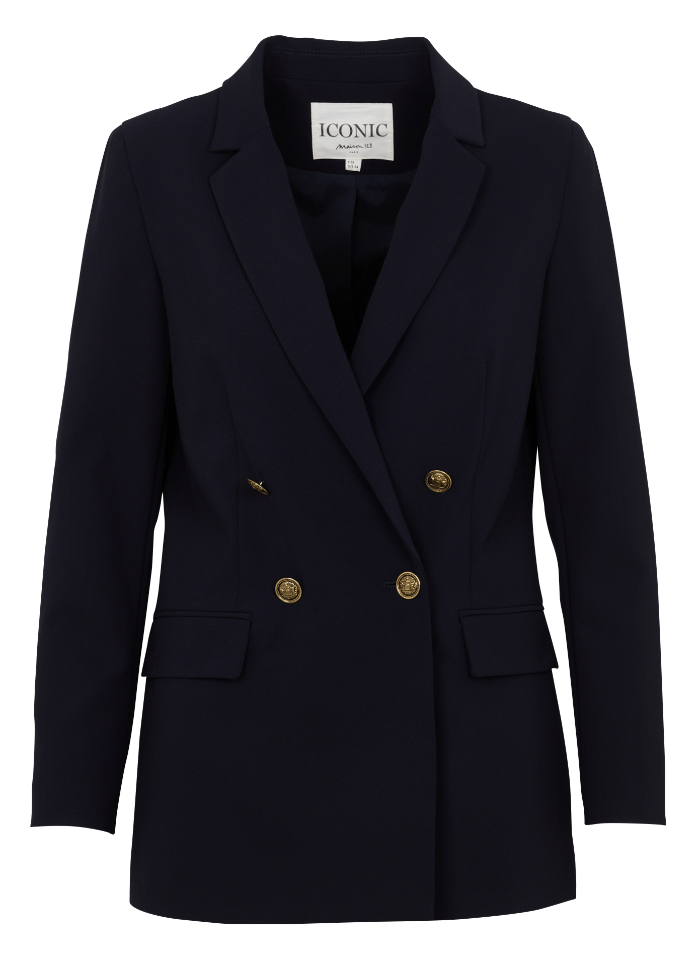 Blazer droit à double boutonnage barbara MAISON 123 Bleu