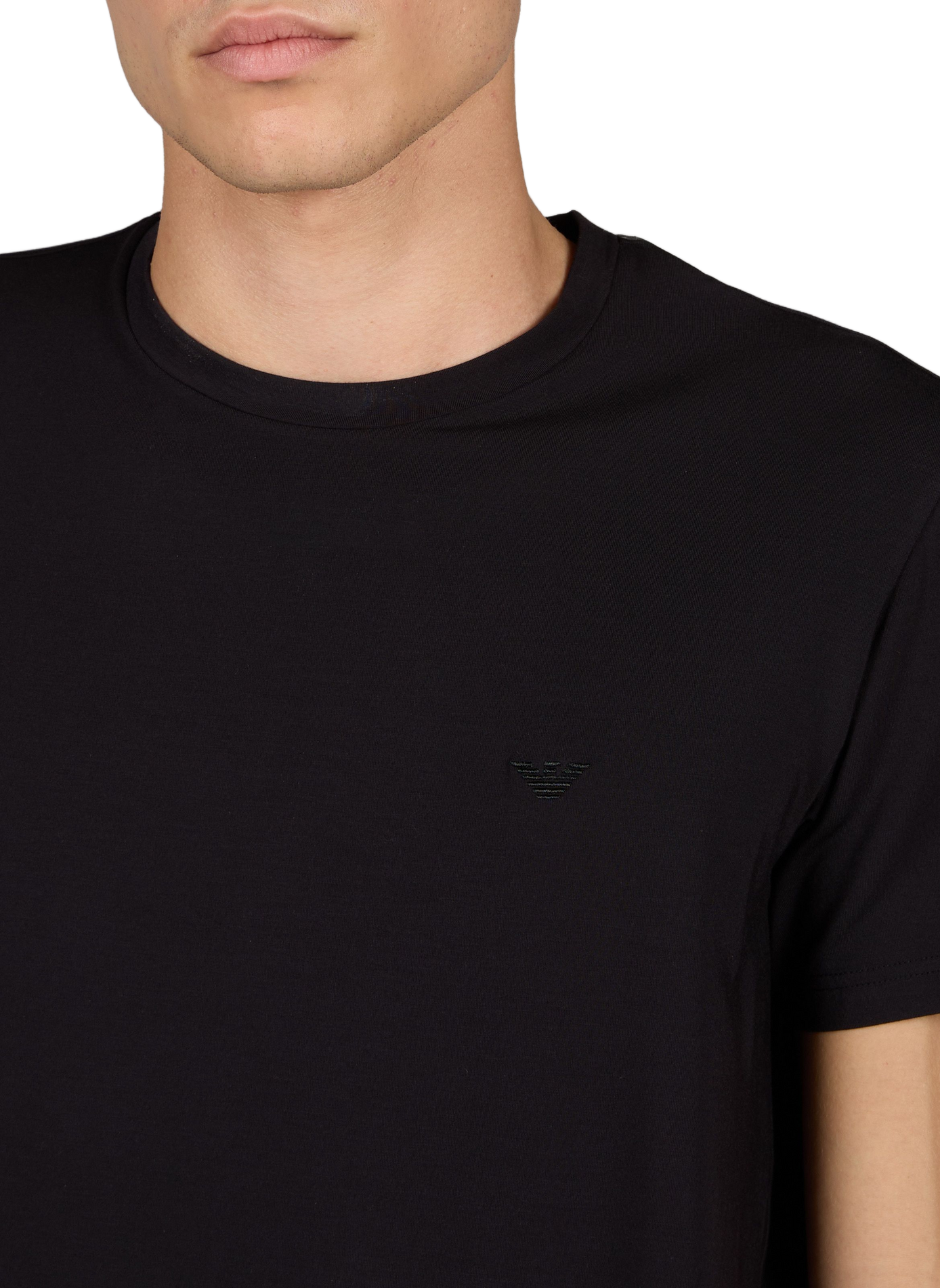 Round neck T-shirt EMPORIO ARMANI Black