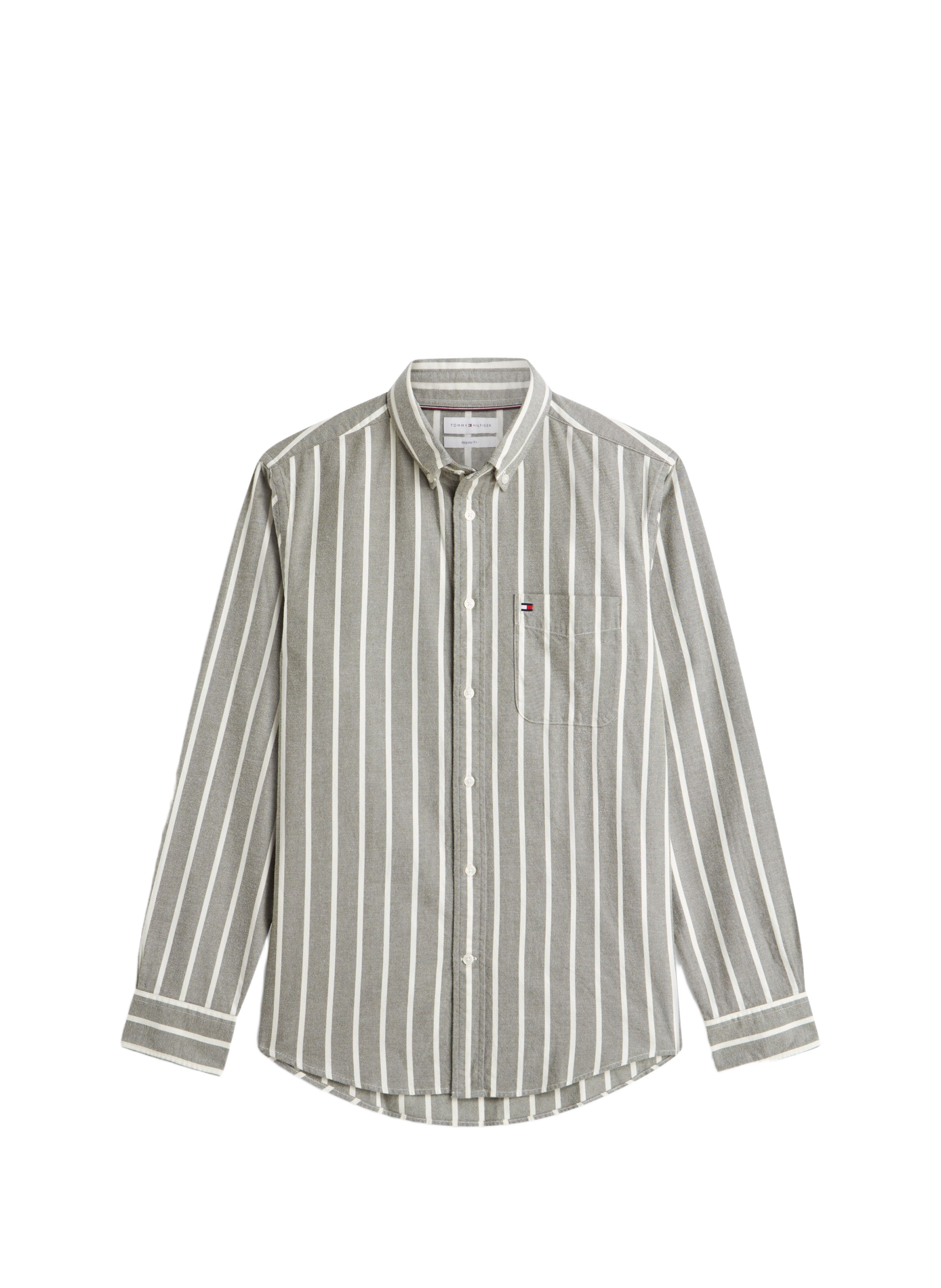 Chemise droite rayée en coton TOMMY HILFIGER Multicolour
