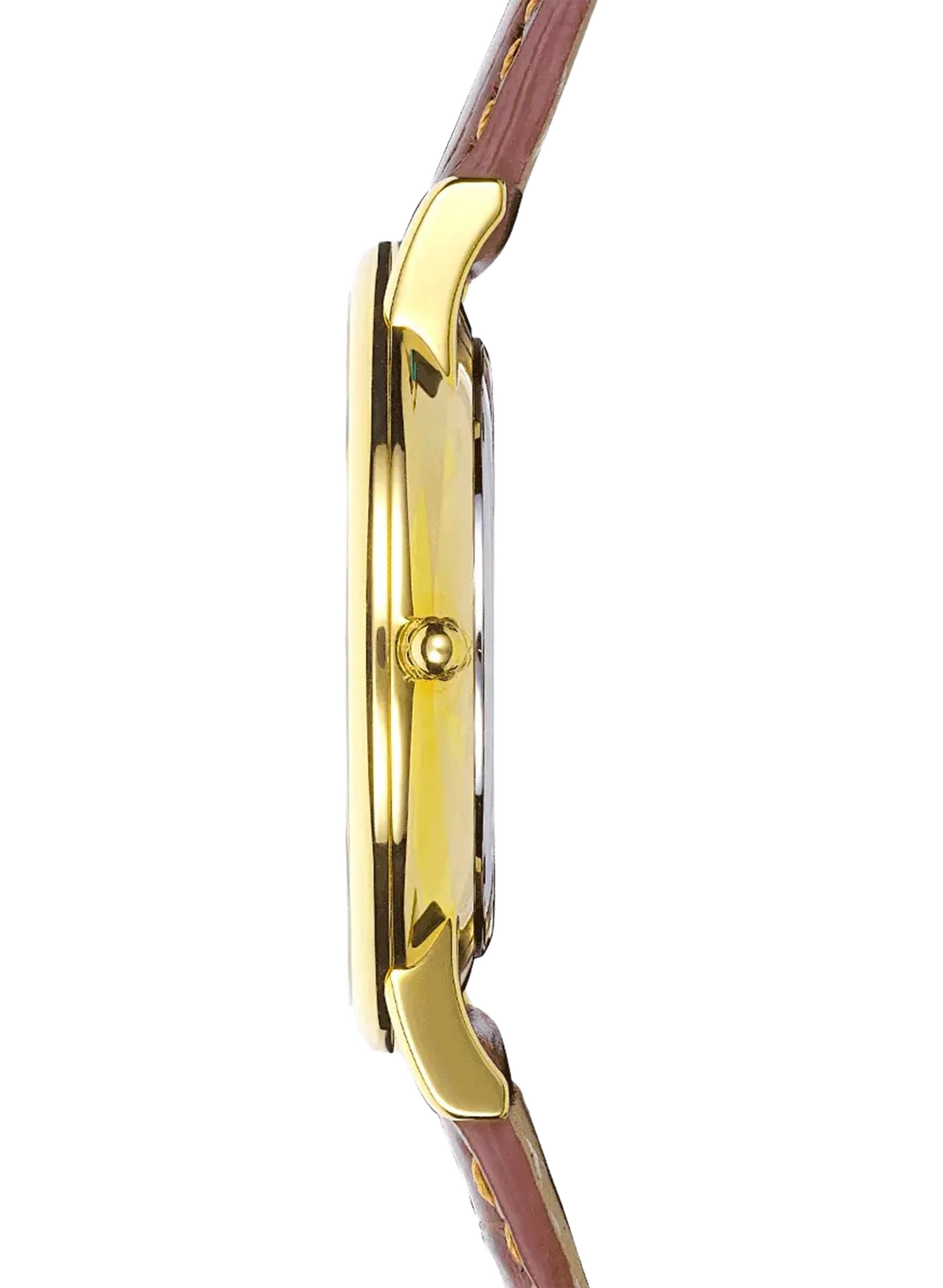 Klassische Quarzuhr aus Leder HERBELIN Silber