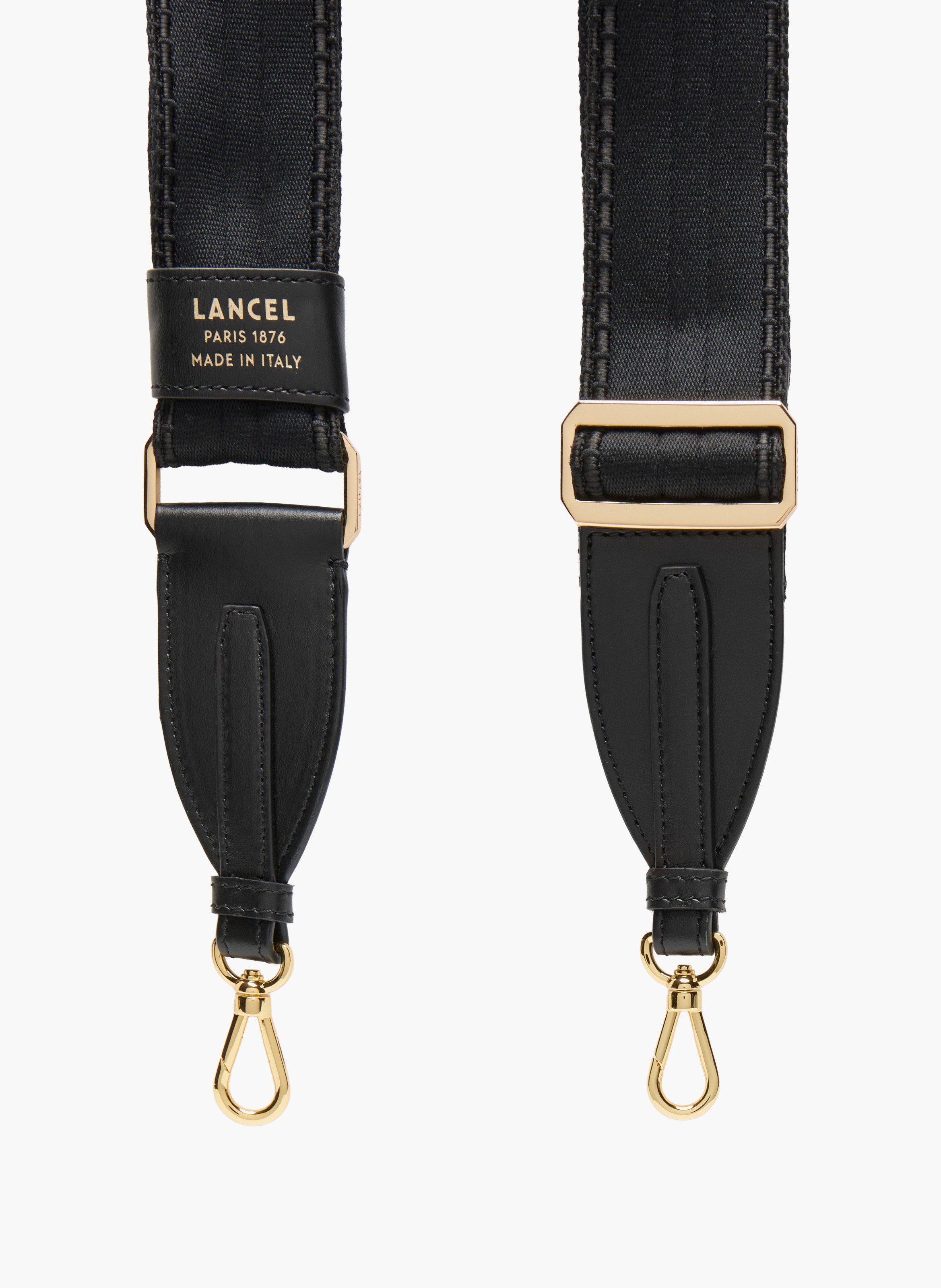 Bandoulière sangle ajustable bcbg de lancel en cuir LANCEL Noir