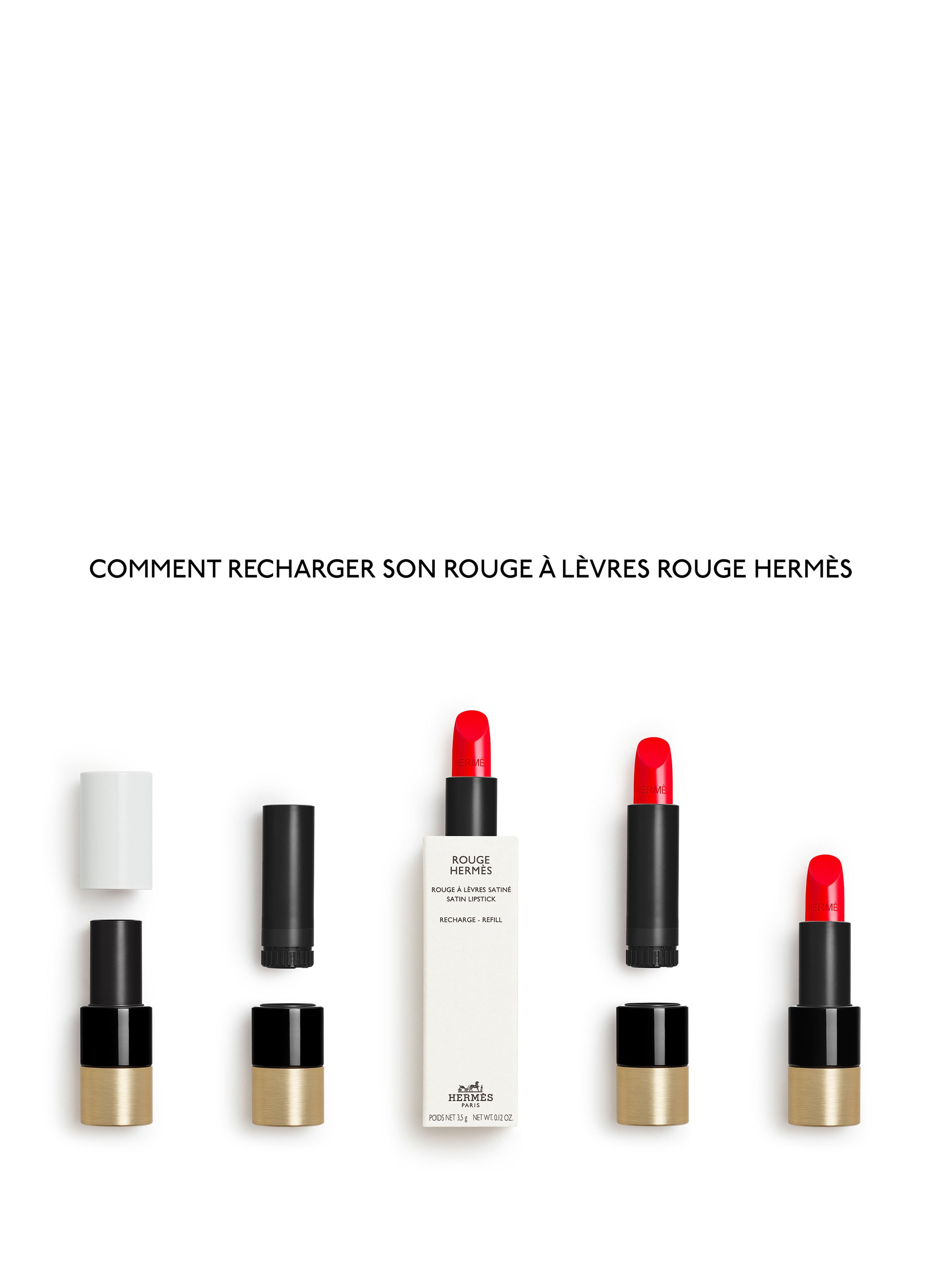 Rouge Hermès Satin Lipstick Refill | 85 - rouge h HERMÈS Beauty