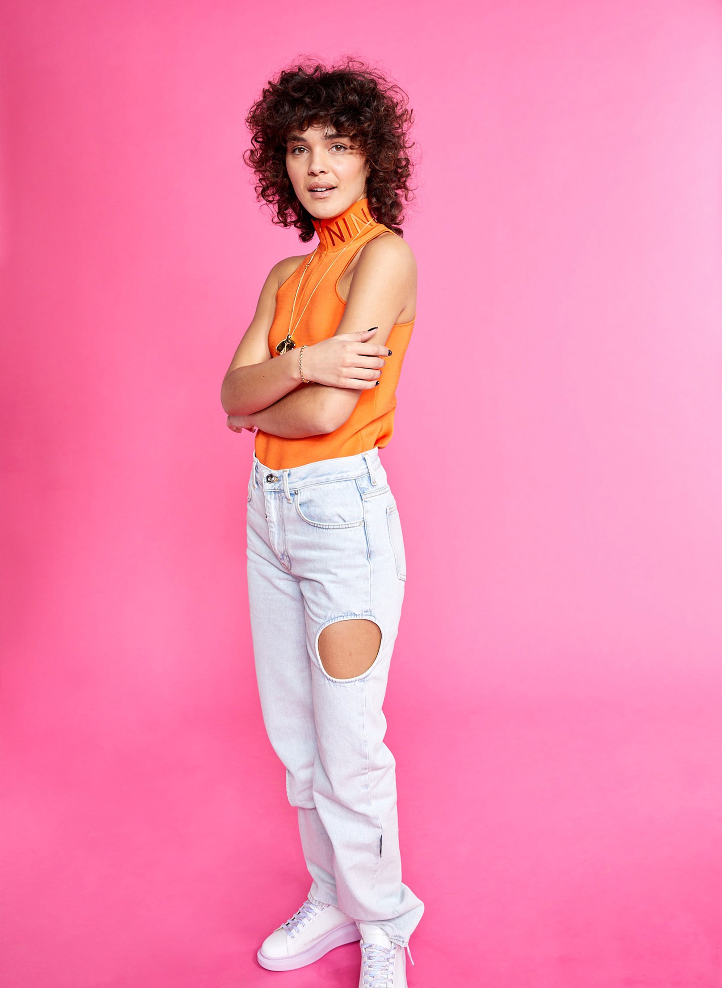 Cut-out jeans OFF-WHITE Blue