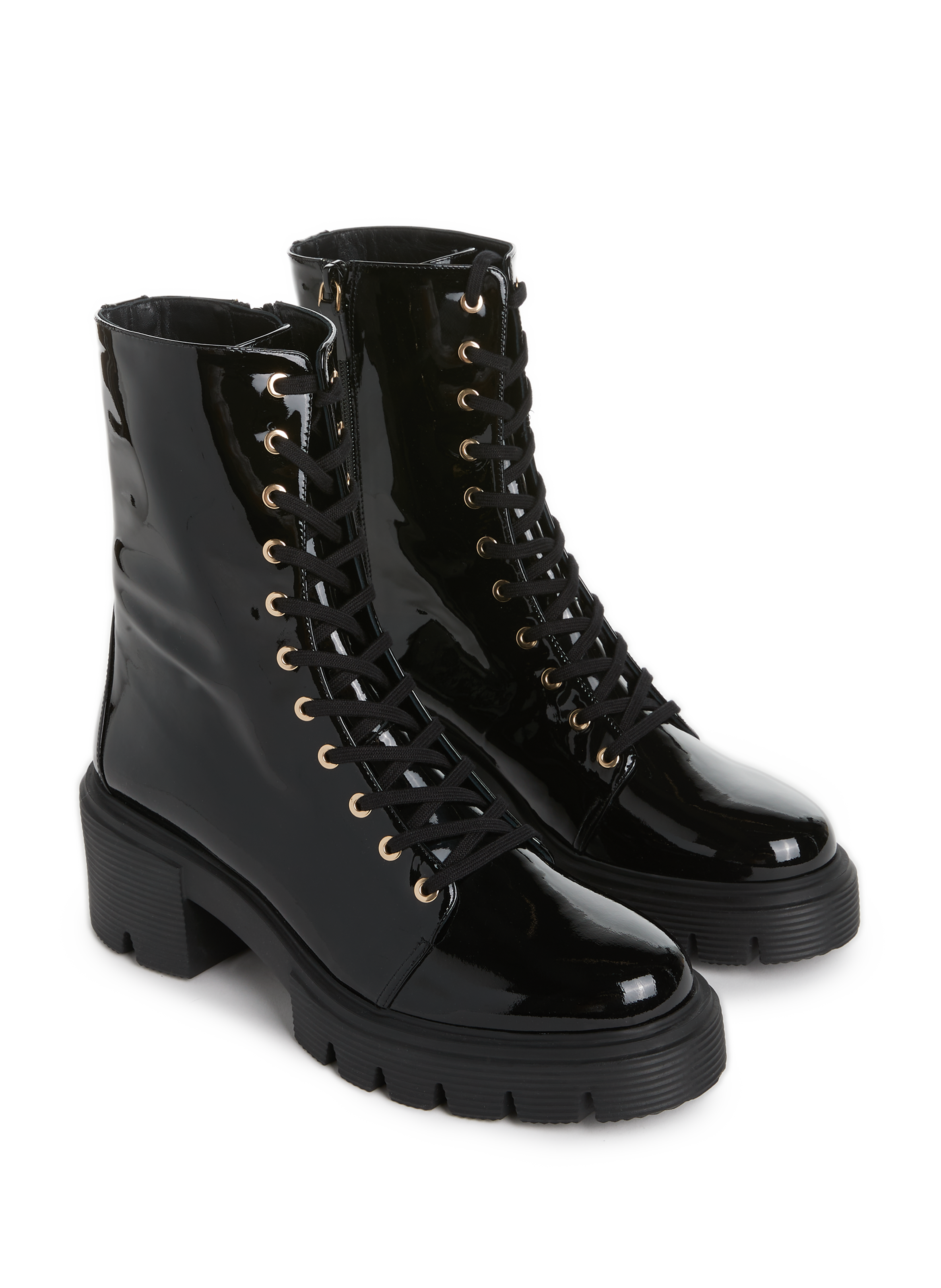 Bottines Soho en cuir verni