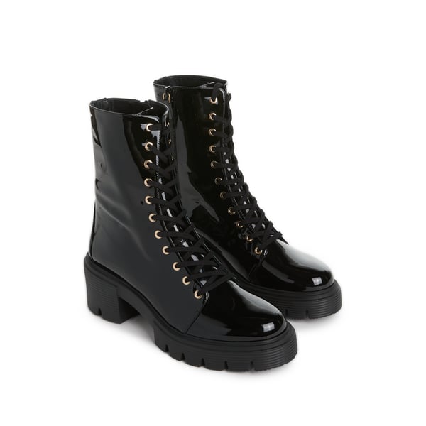 Bottines Soho en cuir verni
