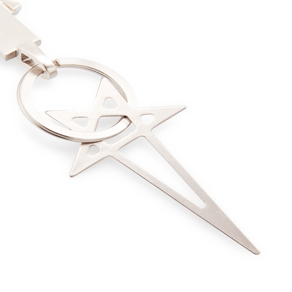Rick Owens Pentagram Metal Keyring | ModeSens