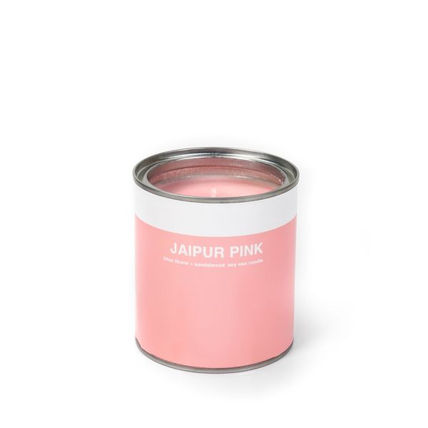 Bougie pot de peinture rose