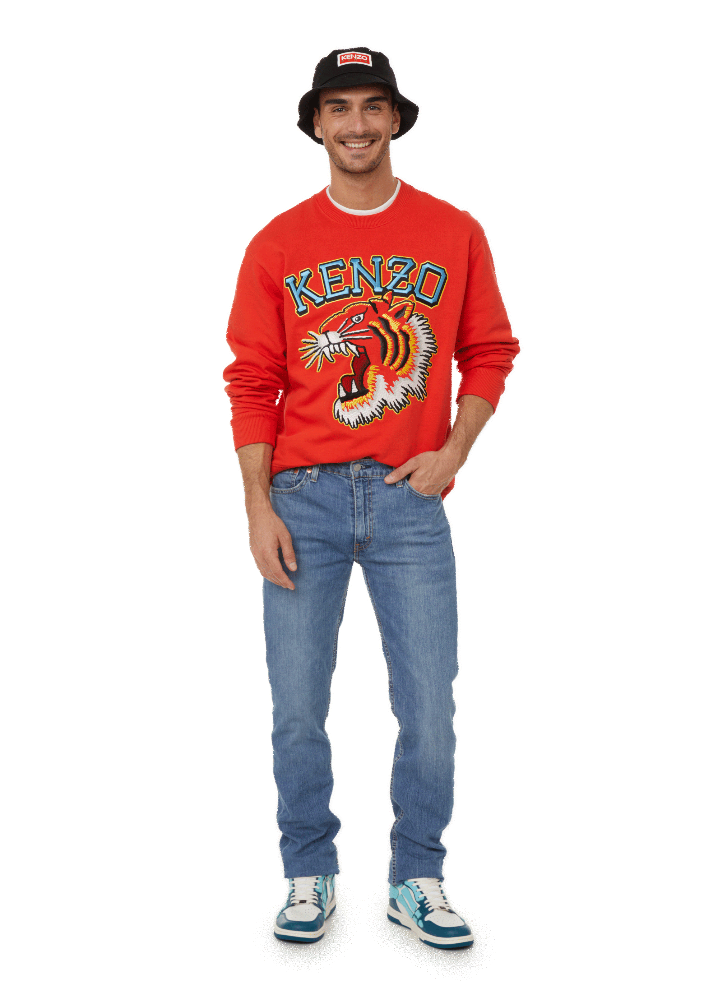 Kenzo Tag cotton bucket hat KENZO Black