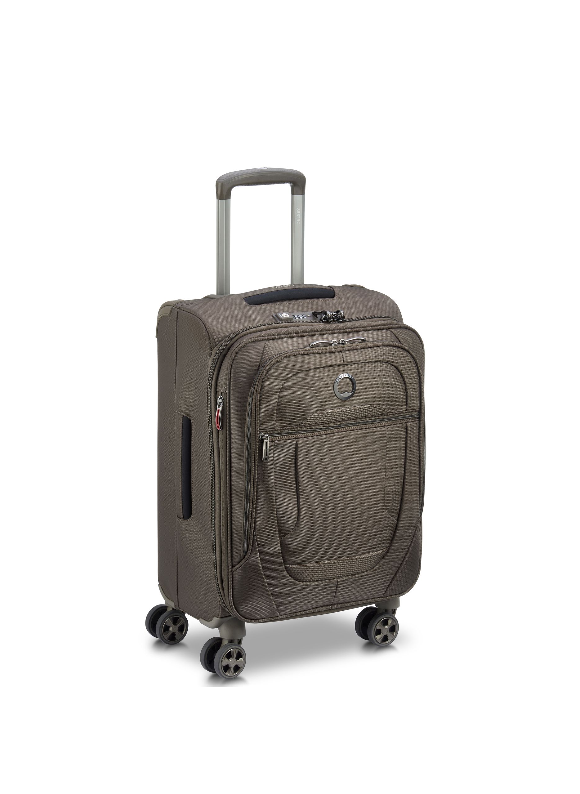 Valise cabine souple taille s - helium dlx DELSEY PARIS Marron