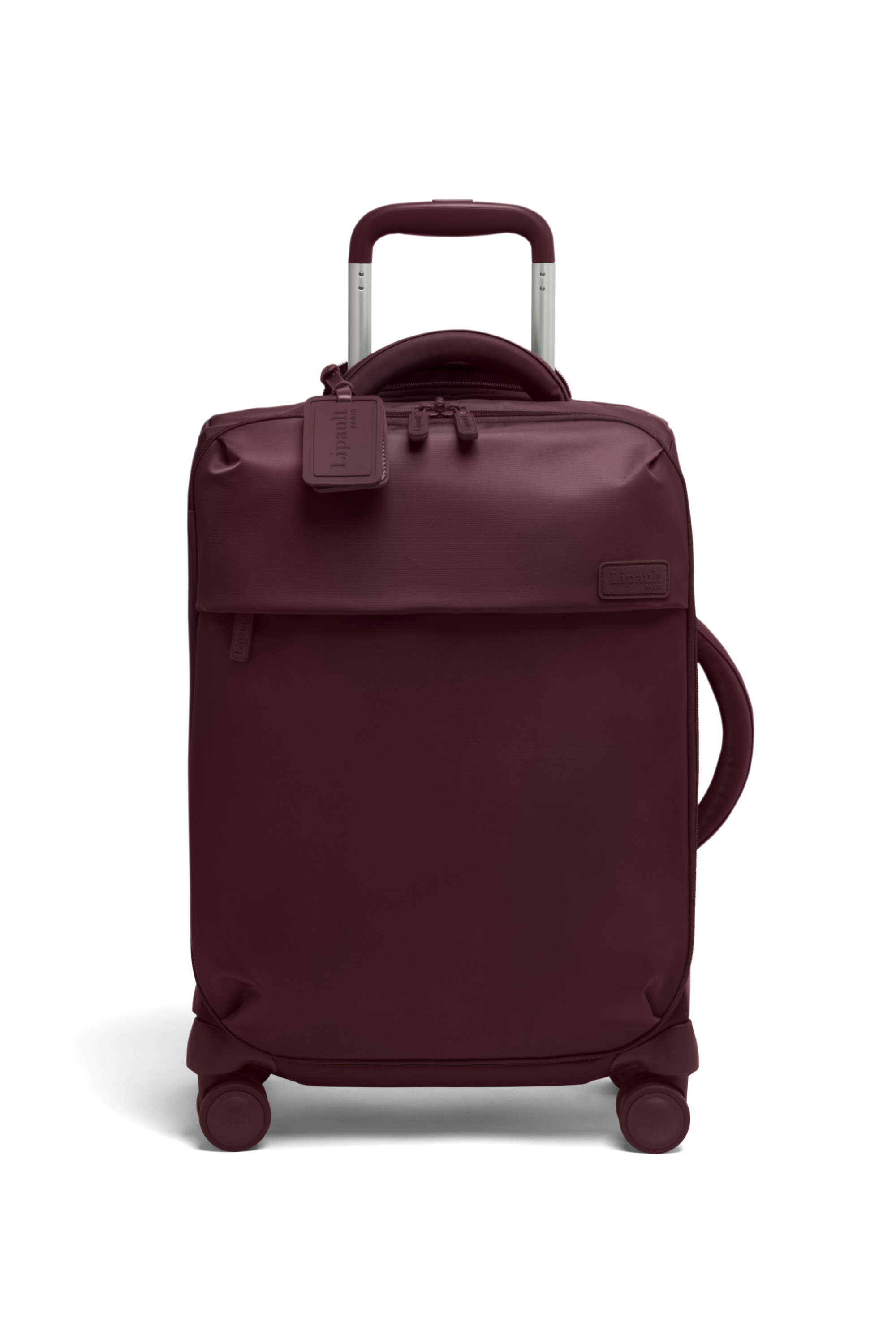 Plume valise 4 roues taille s LIPAULT PARIS Rouge