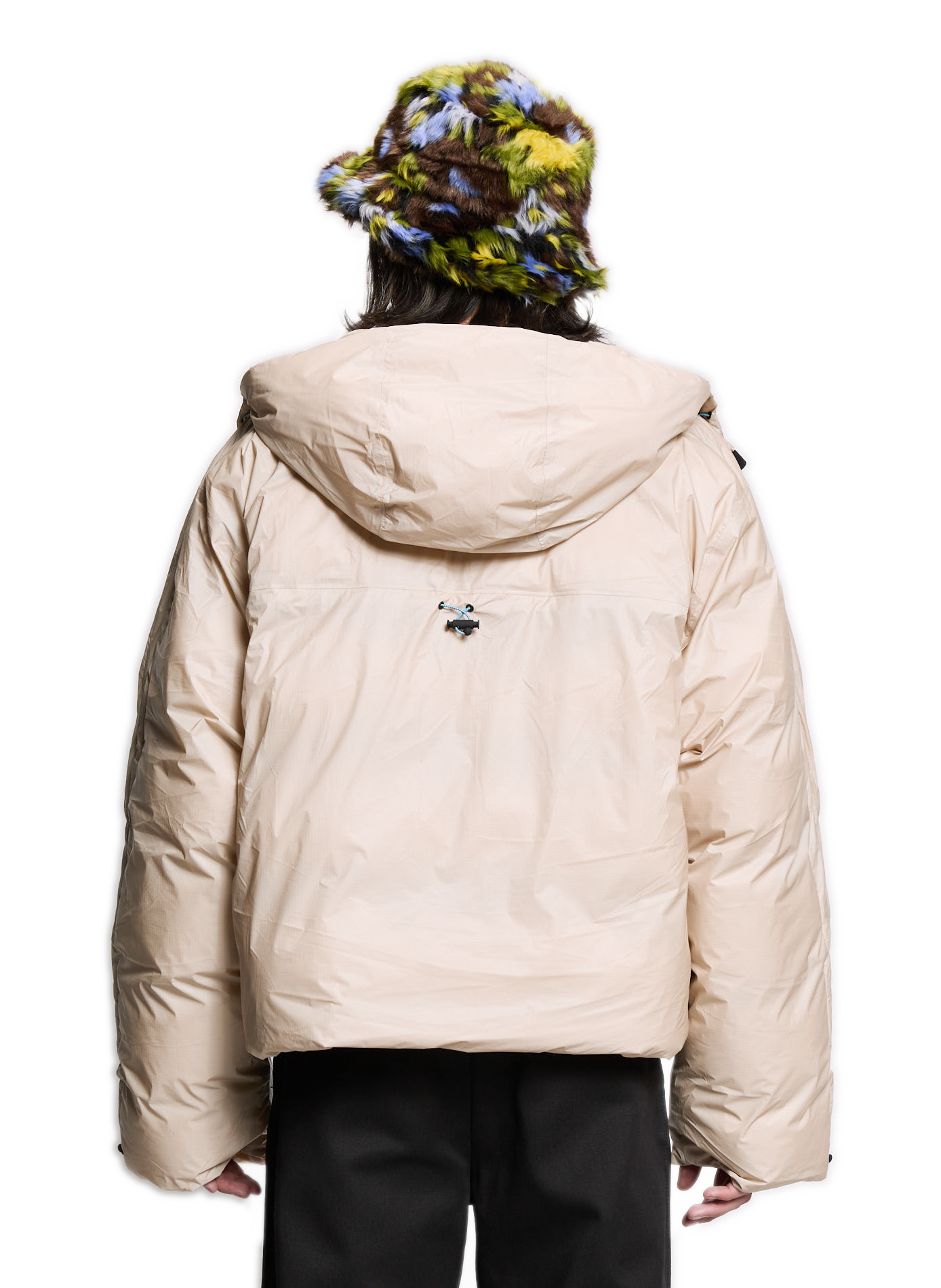 Reversible down jacket Kevo Vision RAINS Beige