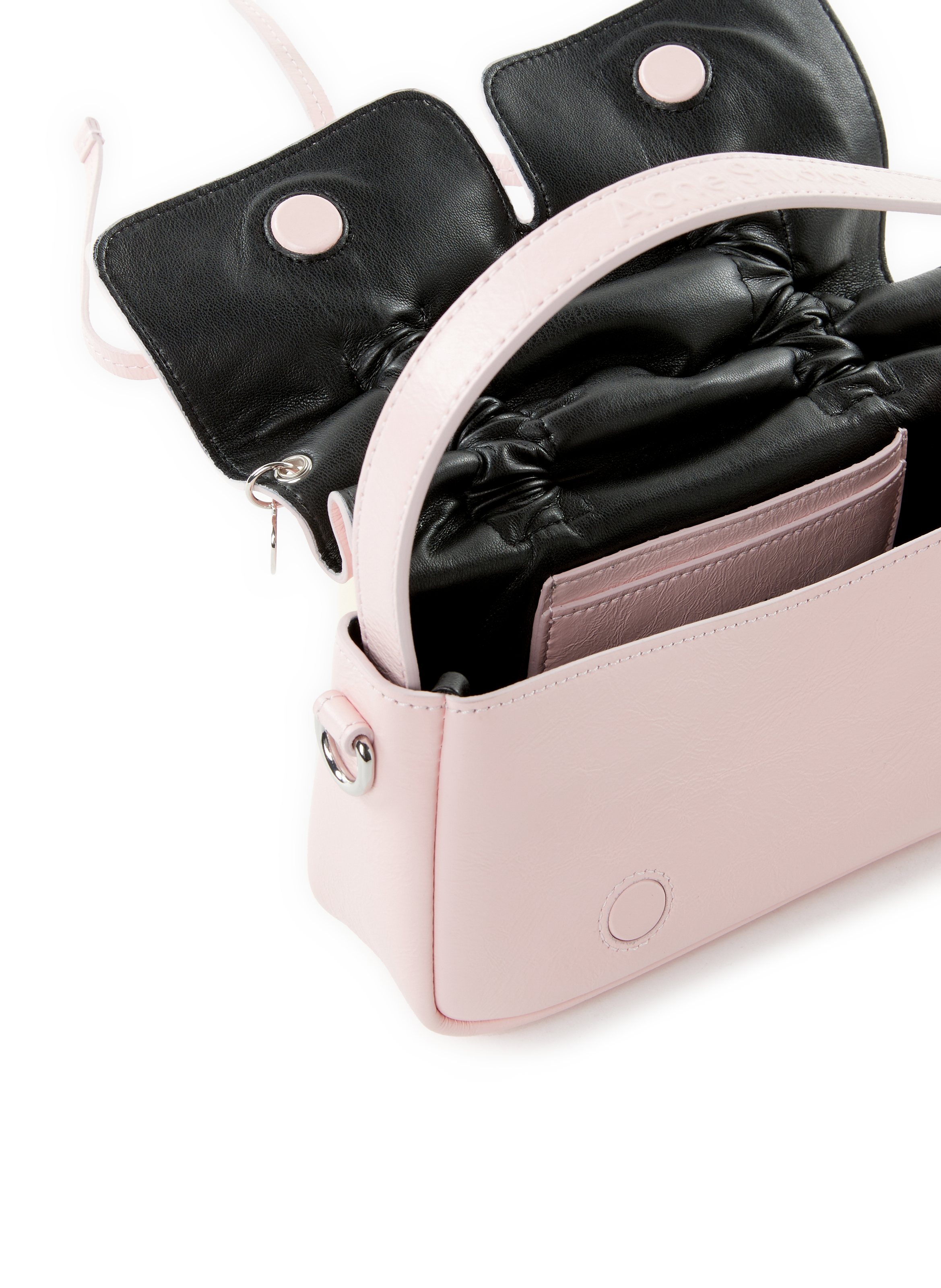 Sac en cuir Multipocket Micro ACNE STUDIOS Rose