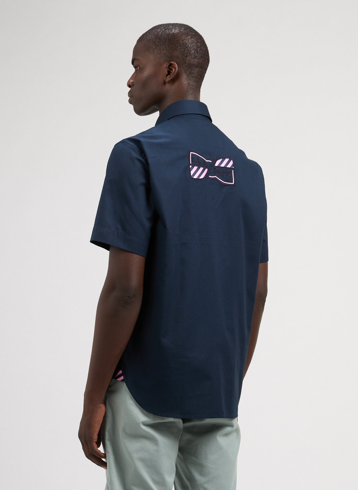 Chemise à motif à logo EDEN PARK Bleu