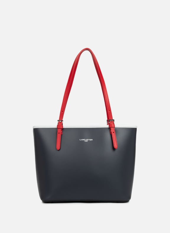 Sac cabas épaule - smooth Bleu by LANCASTER LANCASTER Sac cabas épaule - smooth Bleu