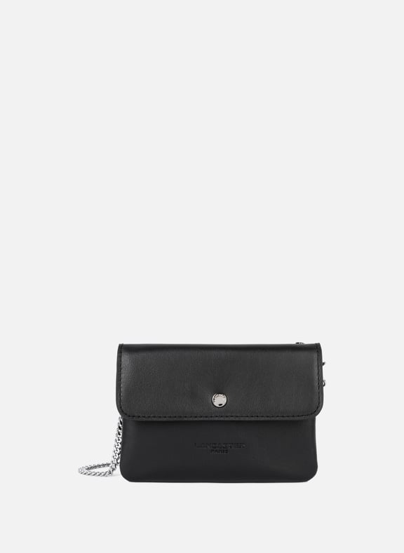 Petit double pochette - soft pm Noir by LANCASTER LANCASTER Petit double pochette - soft pm Noir