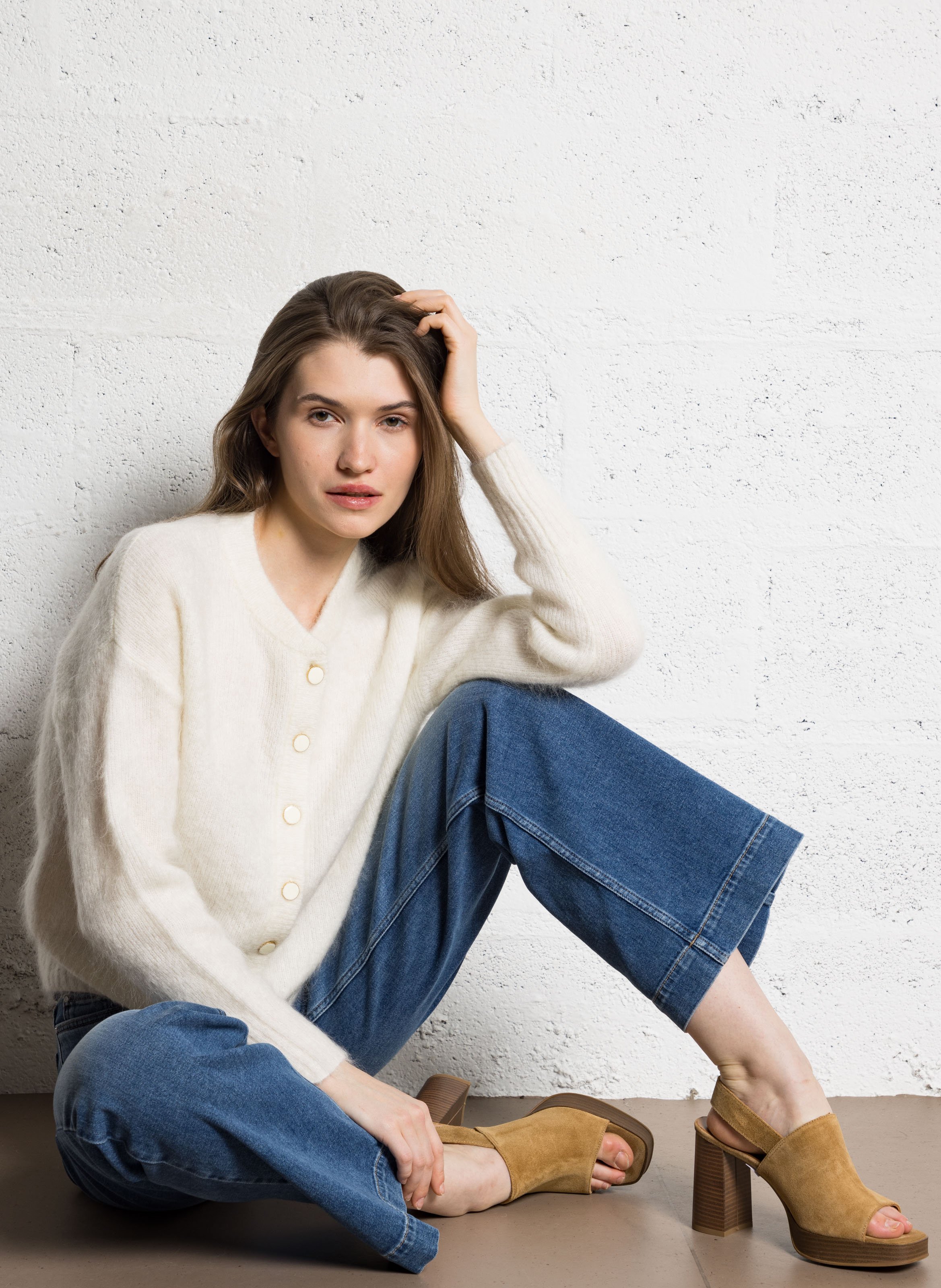 Jean droit taille haute lisa MAISON 123 Bleu