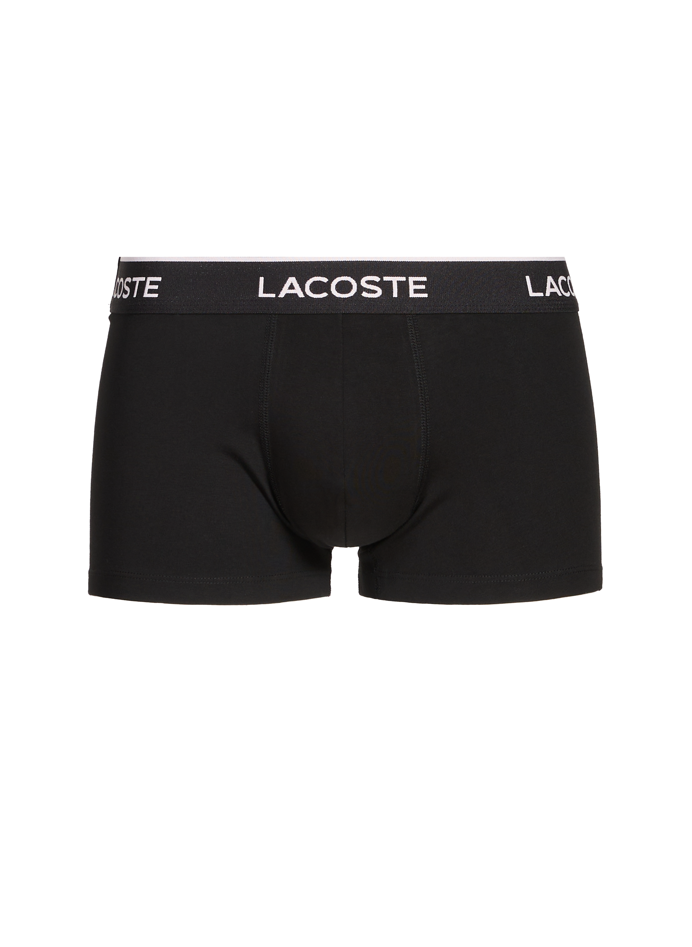 Set of three cotton-blend boxers LACOSTE Black